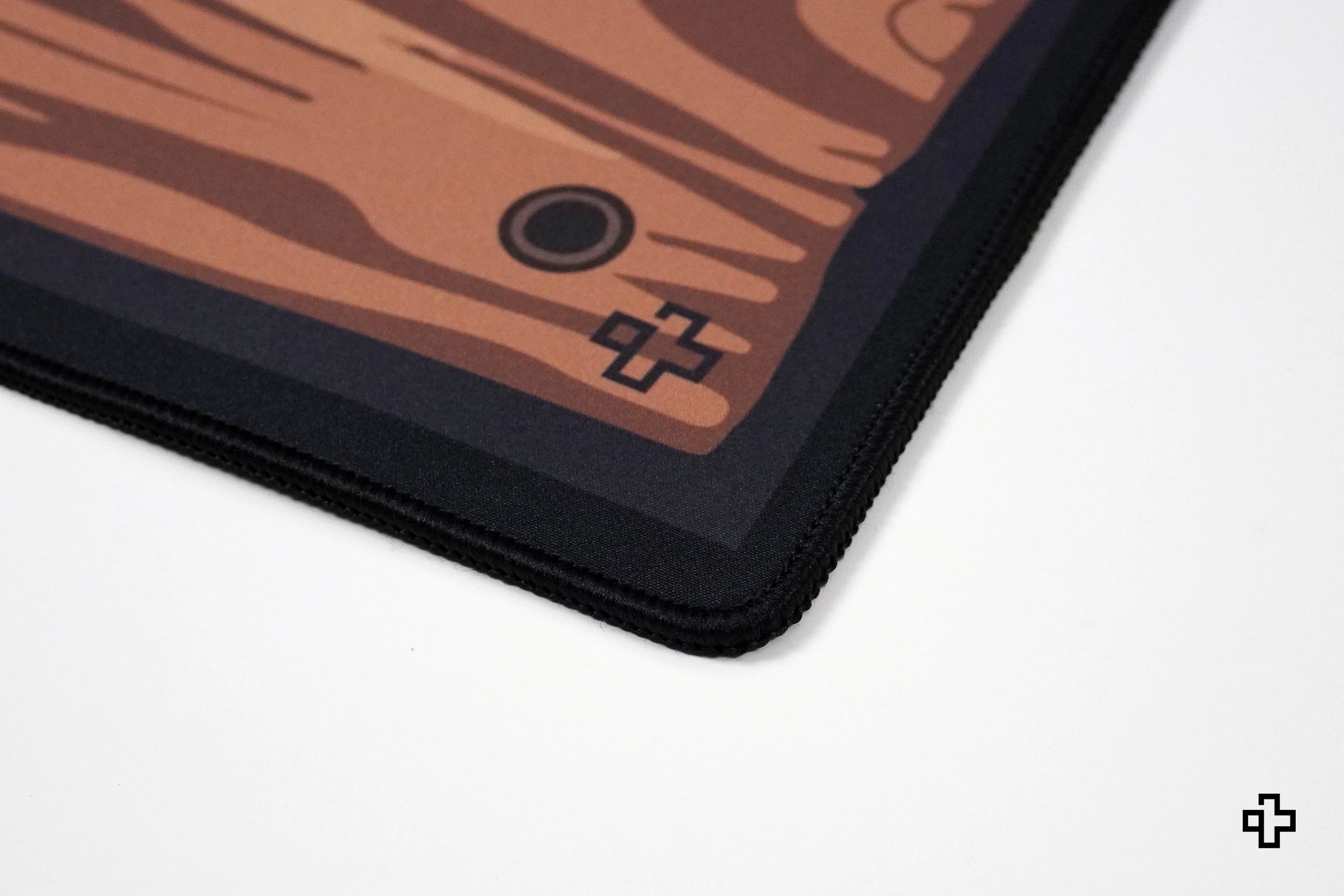 Deskmat Mousepad QwertyKey Wood 4mm margini cusute