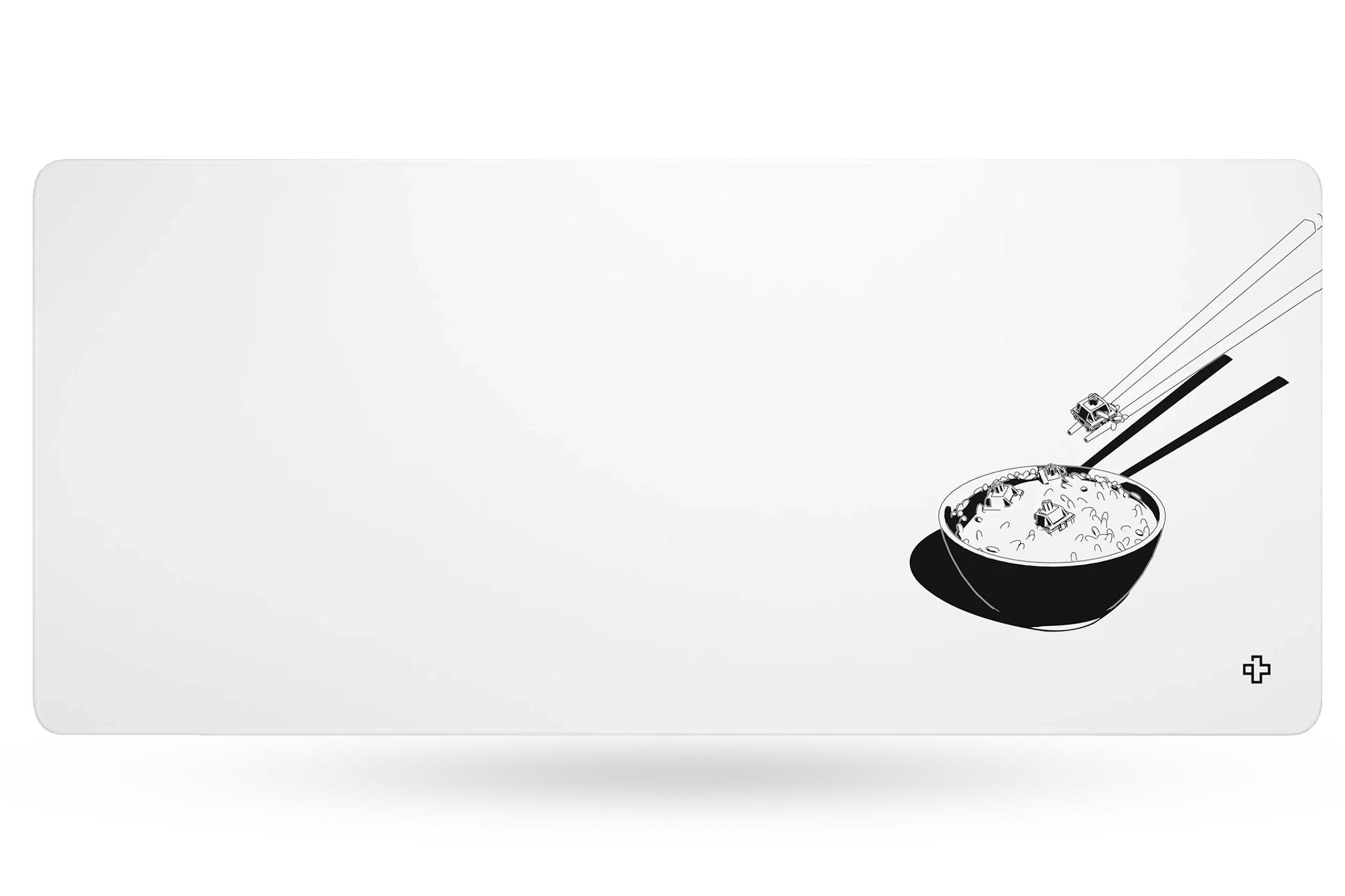 Deskmat Mousepad QwertyKey Rice 4mm margini cusute