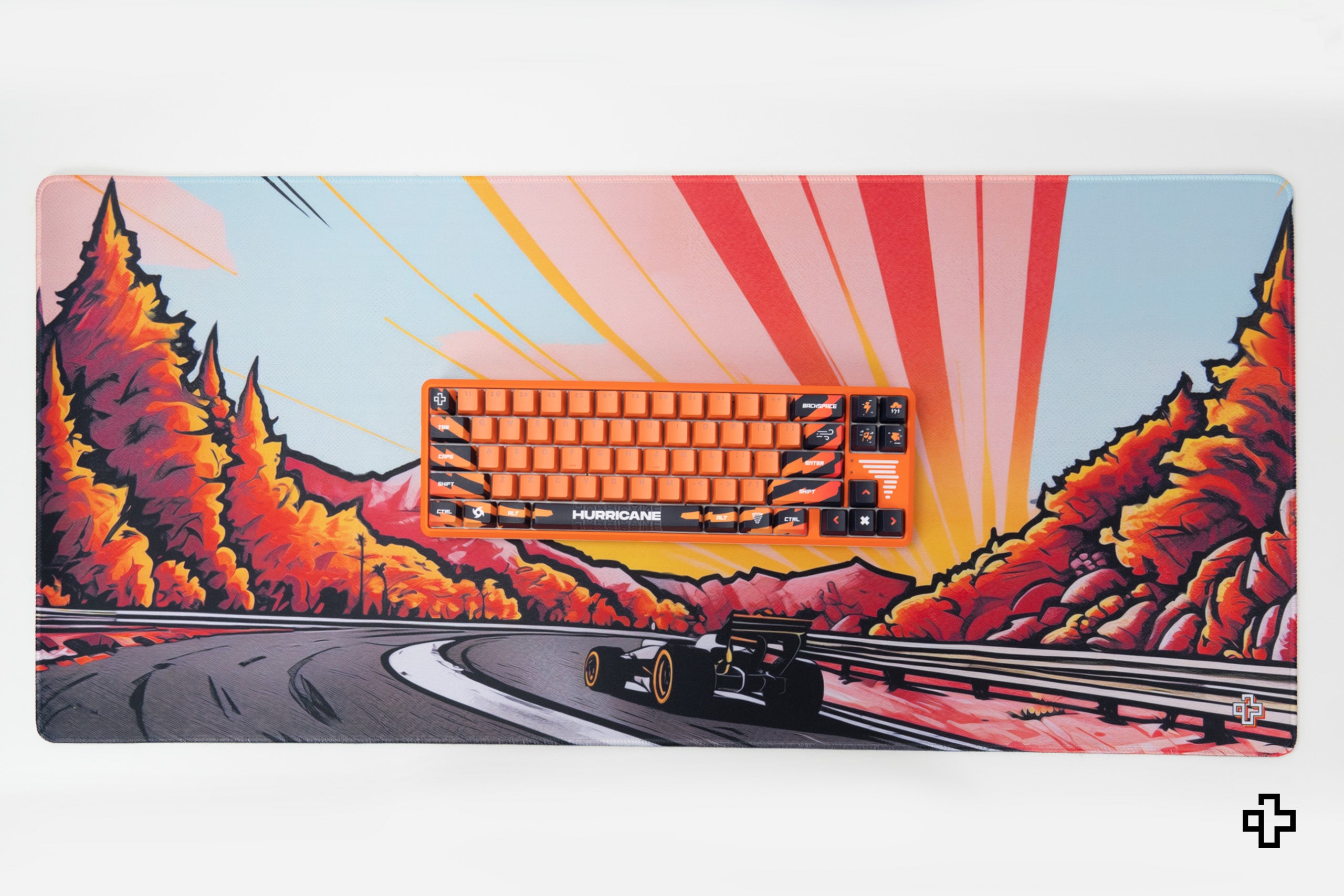 Deskmat Mousepad QwertyKey Formula Sunset 4mm margini cusute