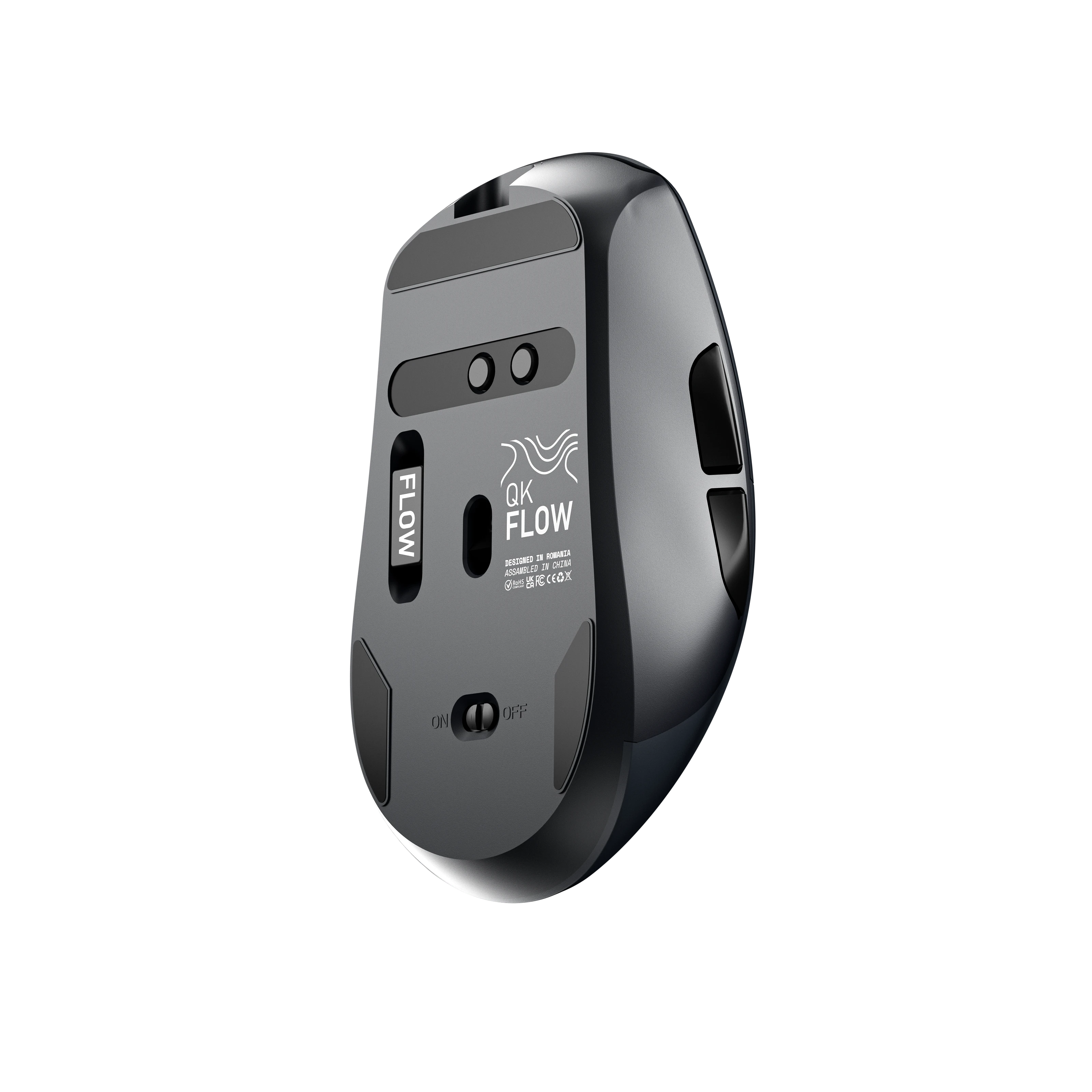 Mouse QwertyKey Flow Office Bluetooth Wireless RGB Negru