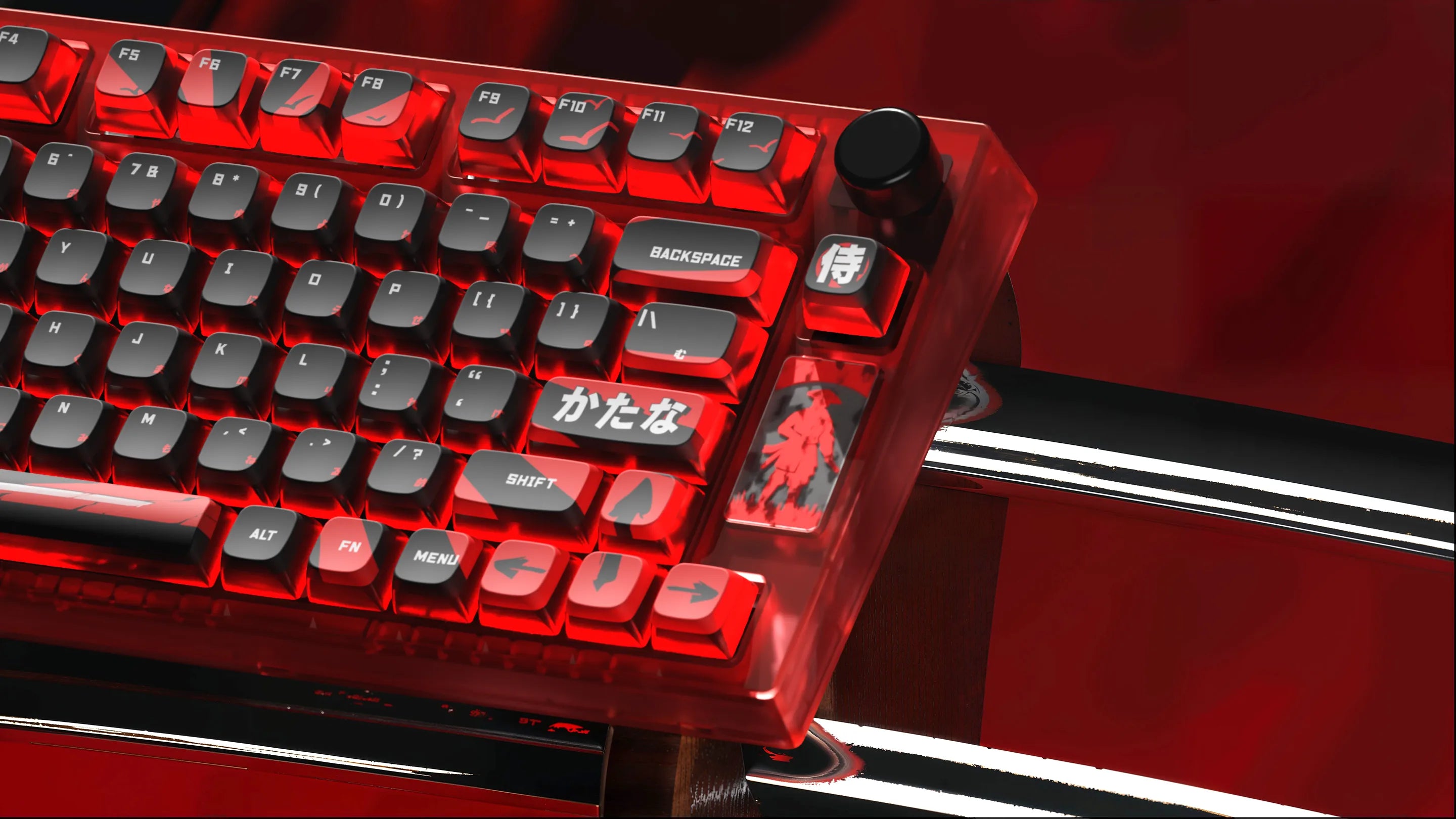 QwertyKey75 Samurai Bluetooth Wireless Hotswap RGB QMK/VIA Gasket Mounted Tastatura Mecanica Gaming