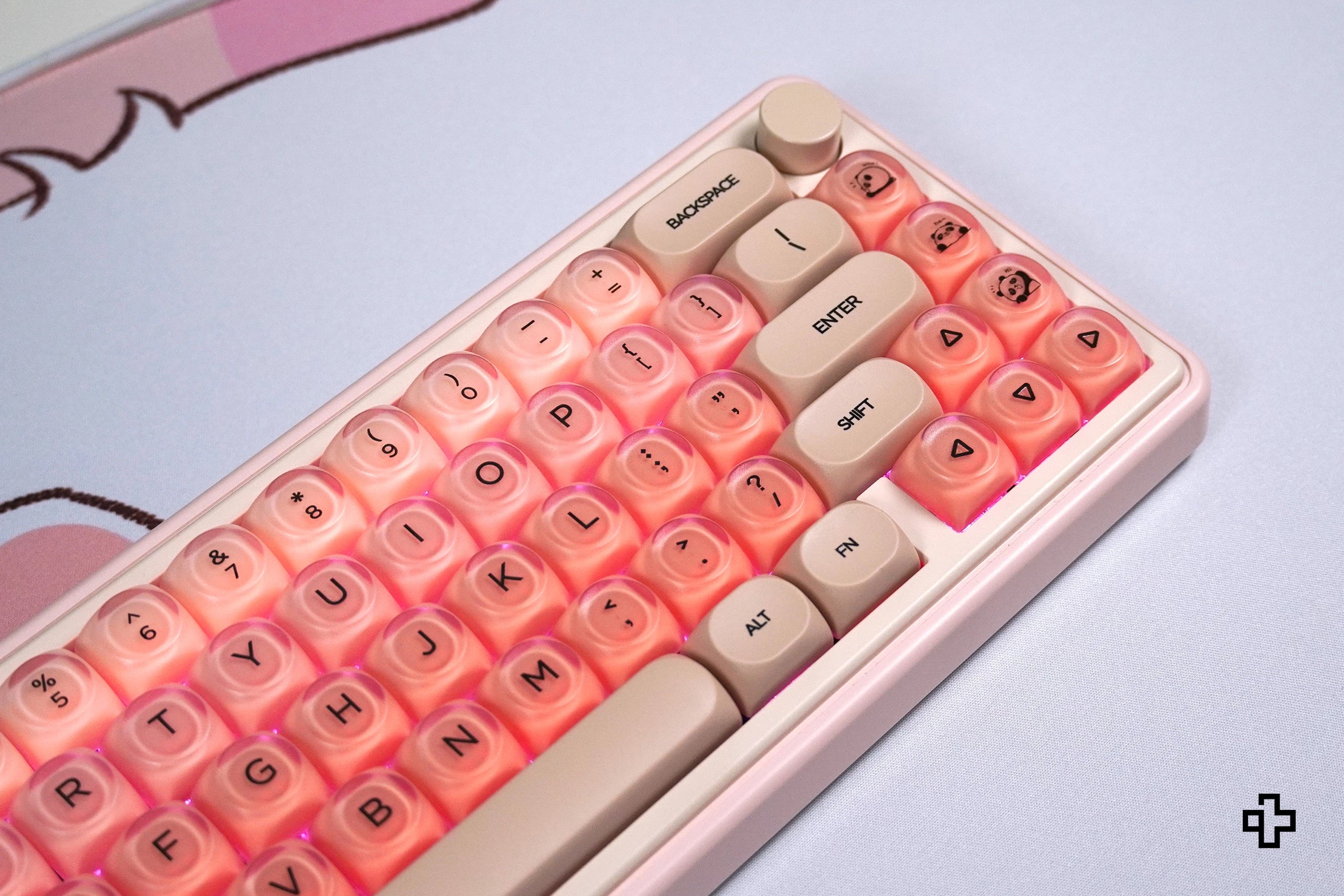 Set Taste QwertyKey Peach Cream Profil HOA