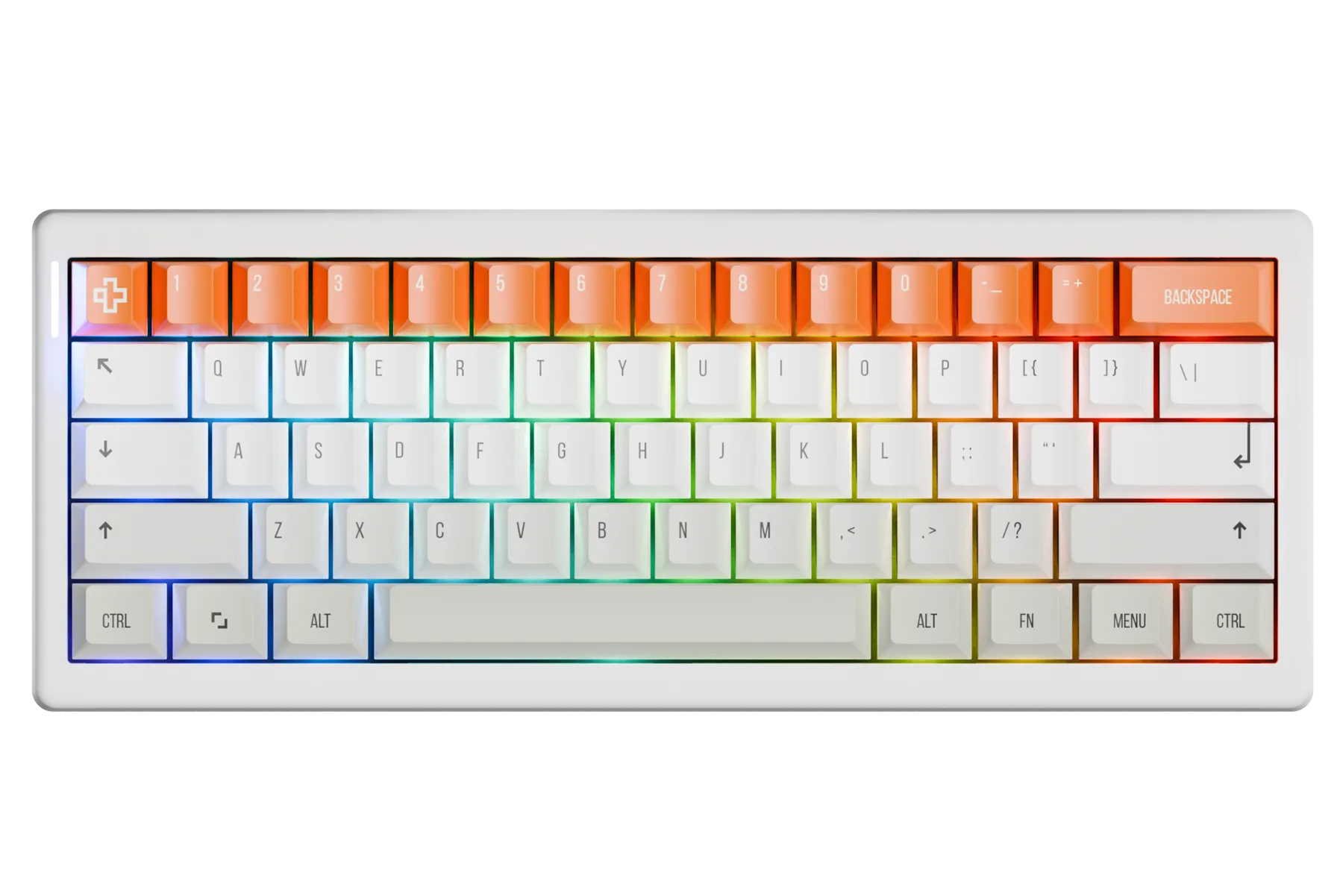 QwertyKey61 PRO Alba Hotswap RGB VIA Gasket Mounted Tastatura Mecanica Gaming