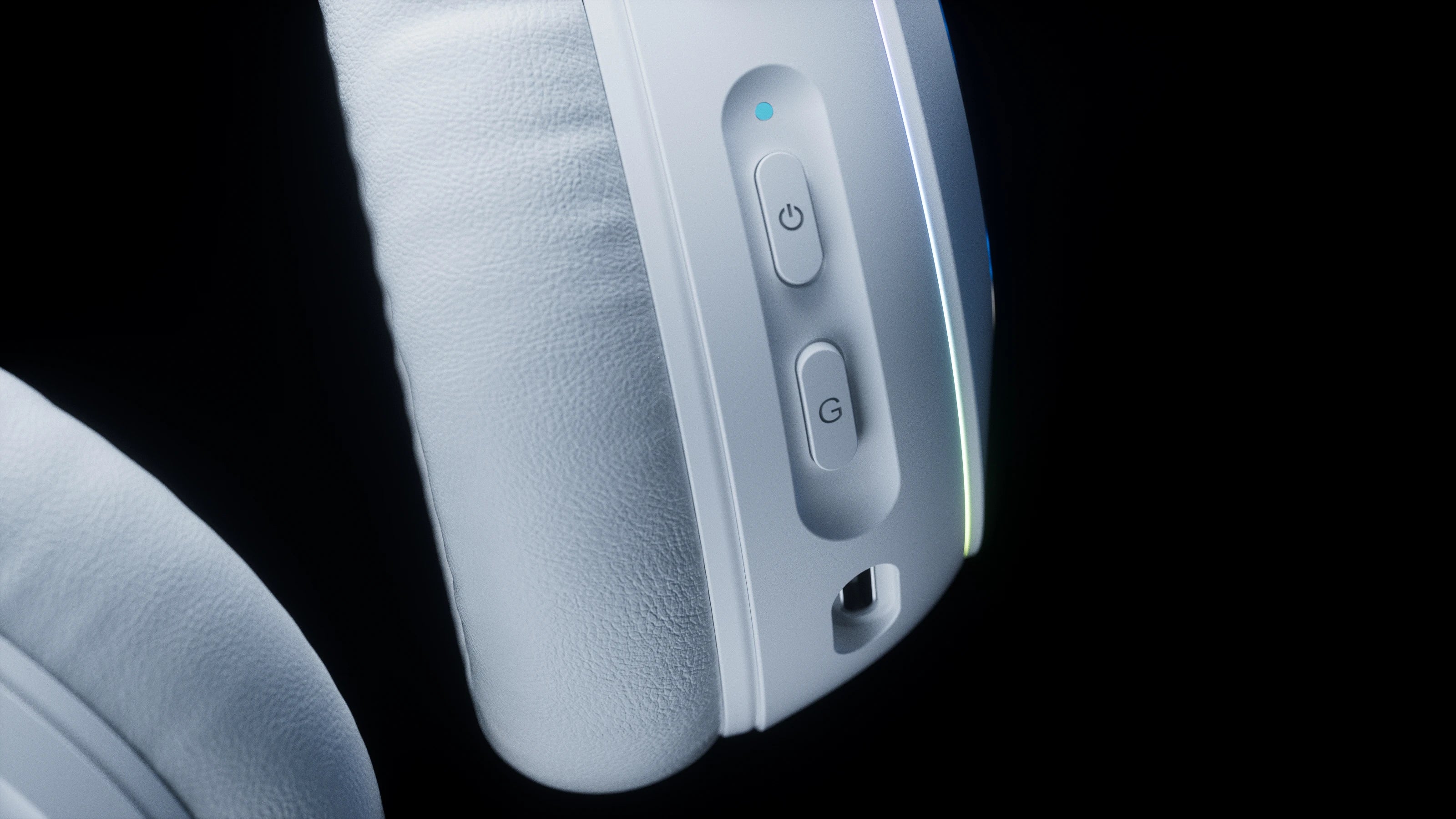Casti gaming wireless QwertyKey Pulse Albe, Trio Mode, RGB, Software, Microfon cu functie de Noise Canceling cu AI