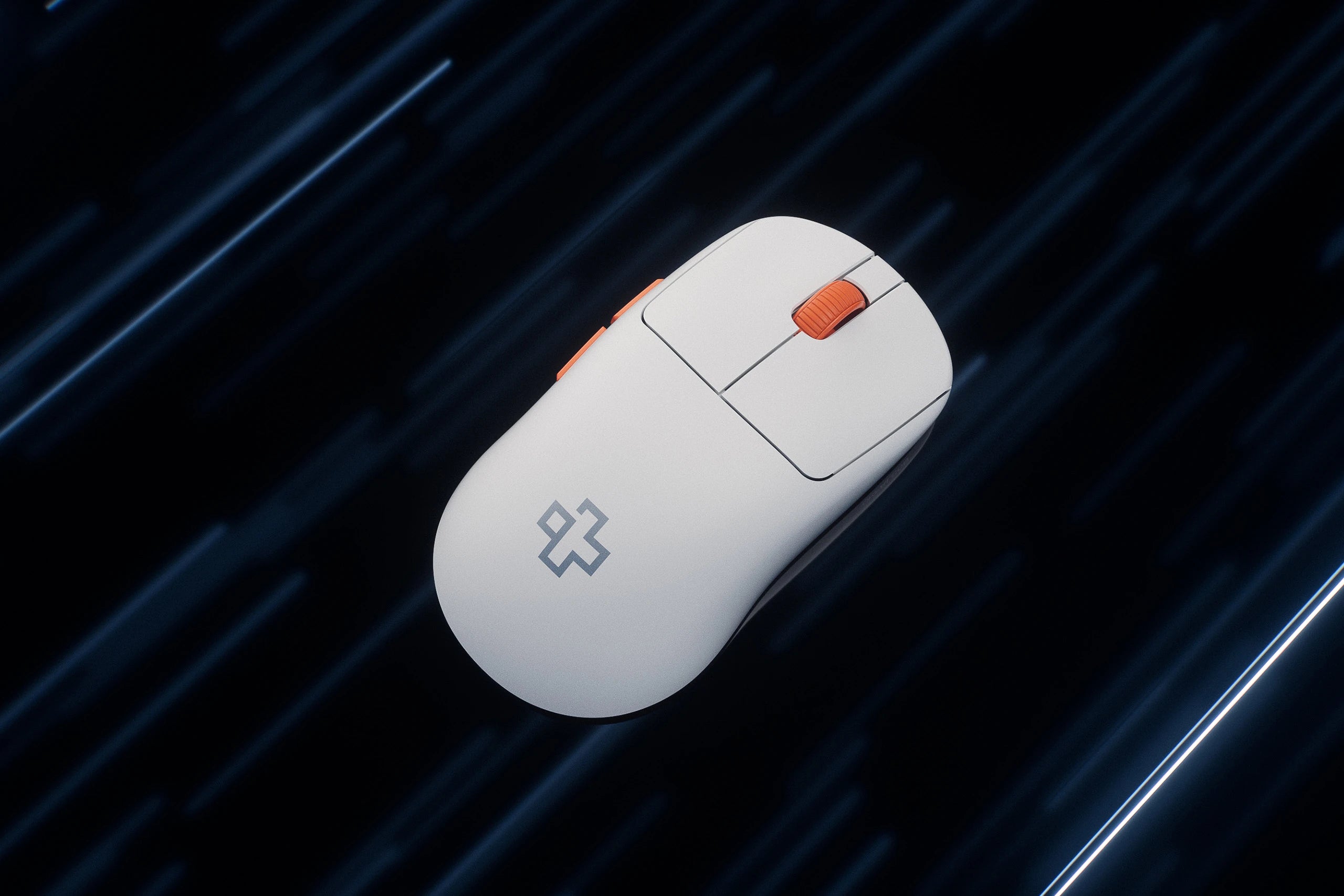 Mouse Gaming QwertyKey Falcon Alb 8K, 30.000 DPI, Bluetooth Wireless Trio Mode, Pixart 3950