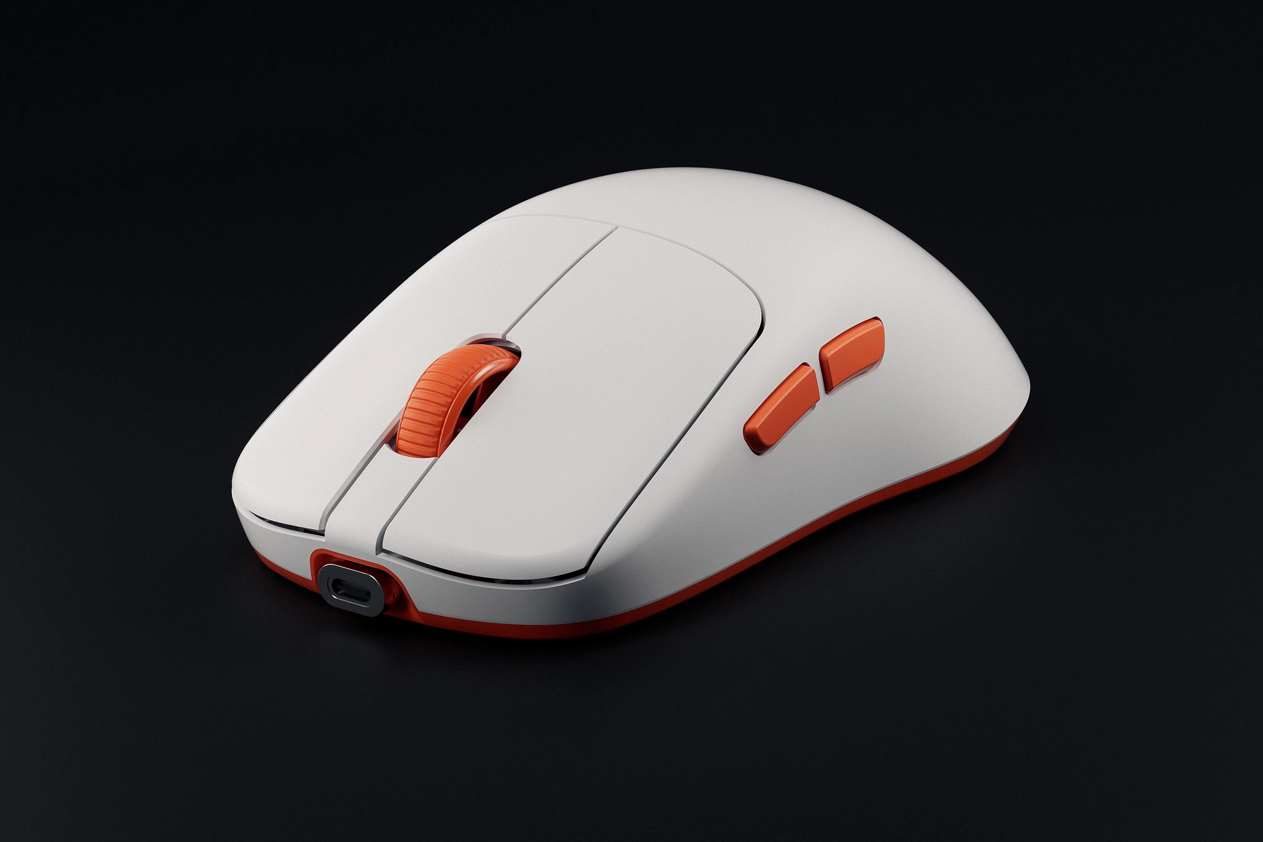 Mouse Gaming QwertyKey Falcon Alb 8K, 30.000 DPI, Bluetooth Wireless Trio Mode, Pixart 3950