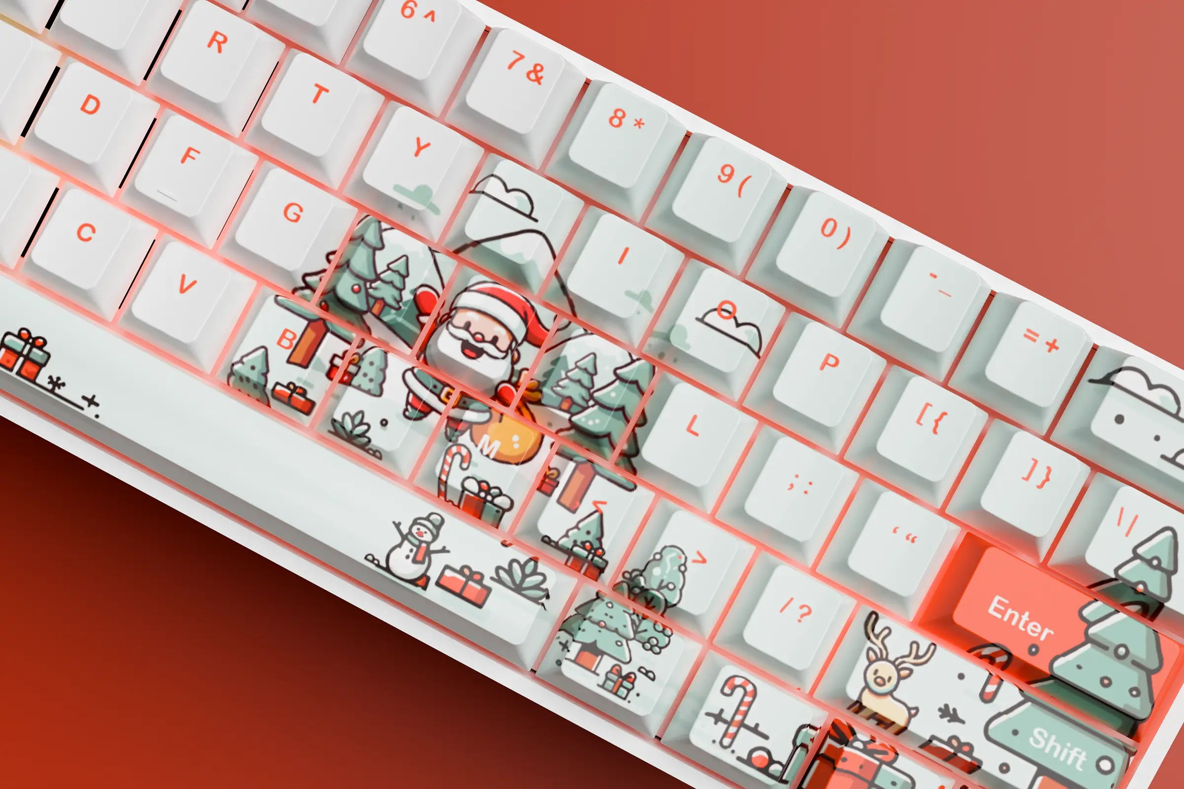 QwertyKey Santa Hotswap Tastatura Mecanica Craciun Gaming