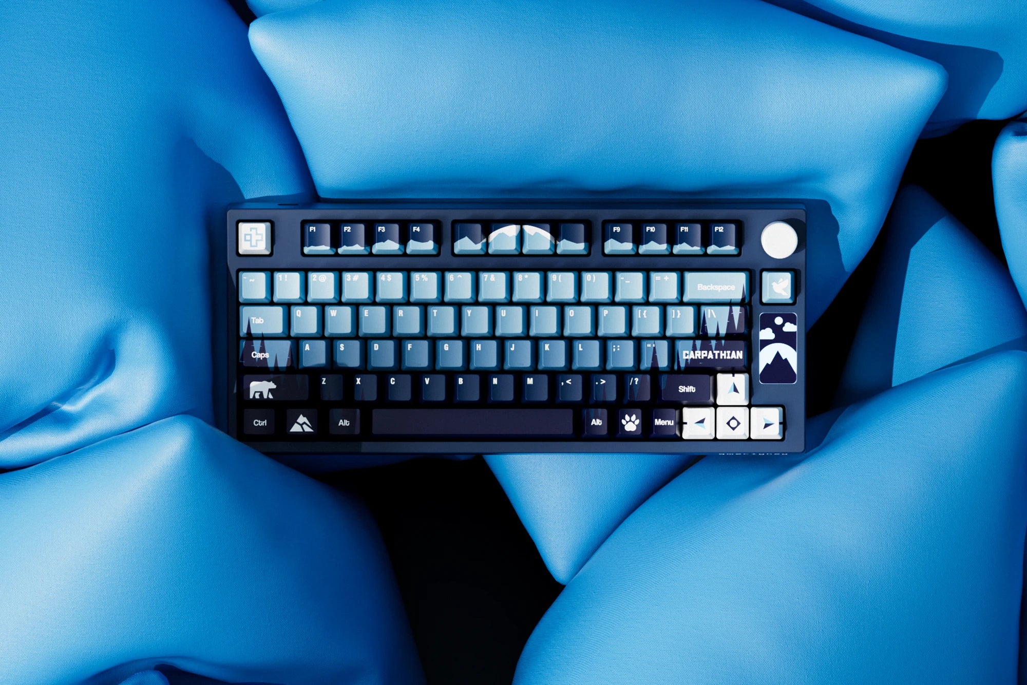QwertyKey75 Carpathian Bluetooth Wireless Hotswap RGB VIA/QMK Gasket Mounted Tastatura Mecanica Gaming