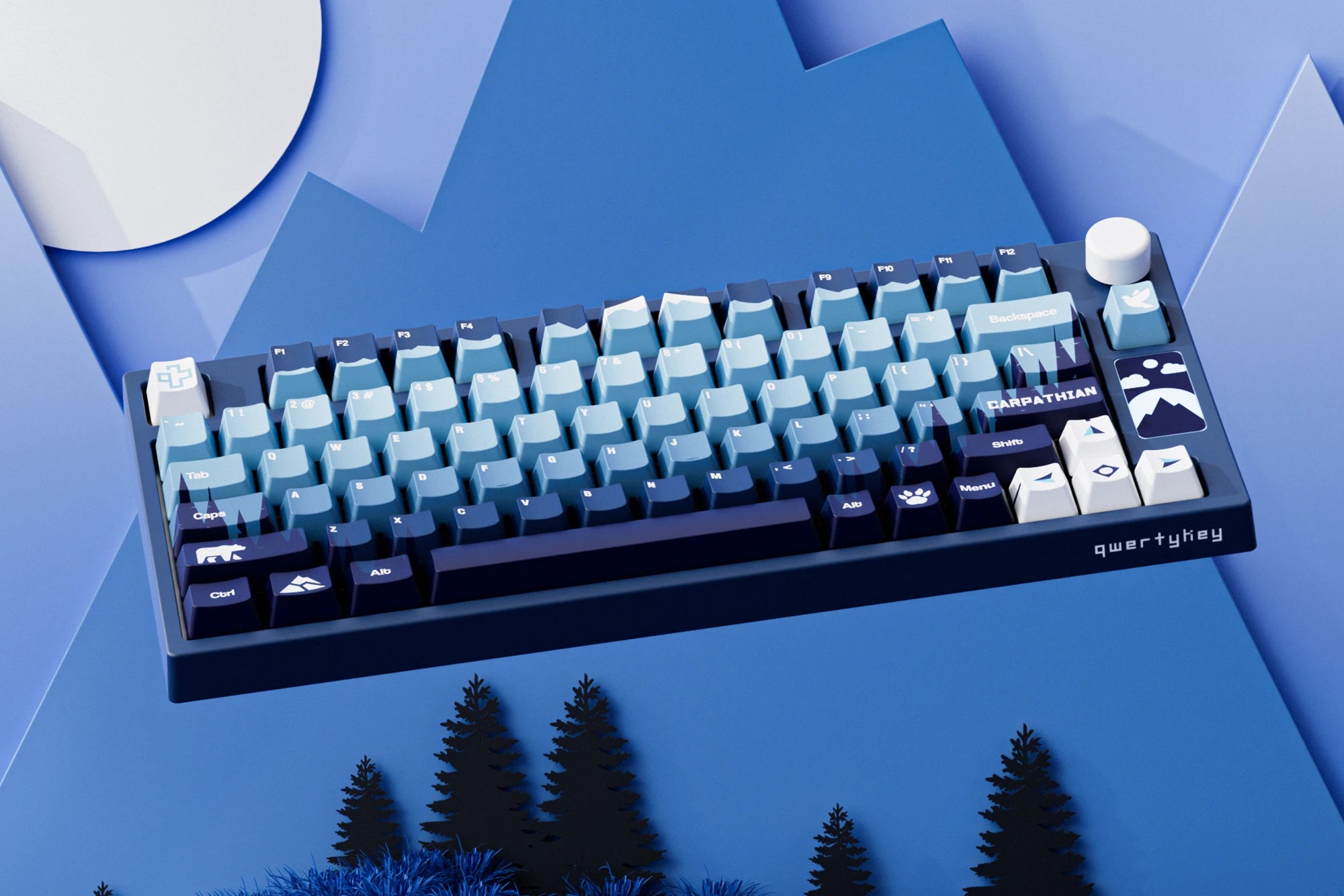QwertyKey75 Carpathian Bluetooth Wireless Hotswap RGB VIA/QMK Gasket Mounted Tastatura Mecanica Gaming
