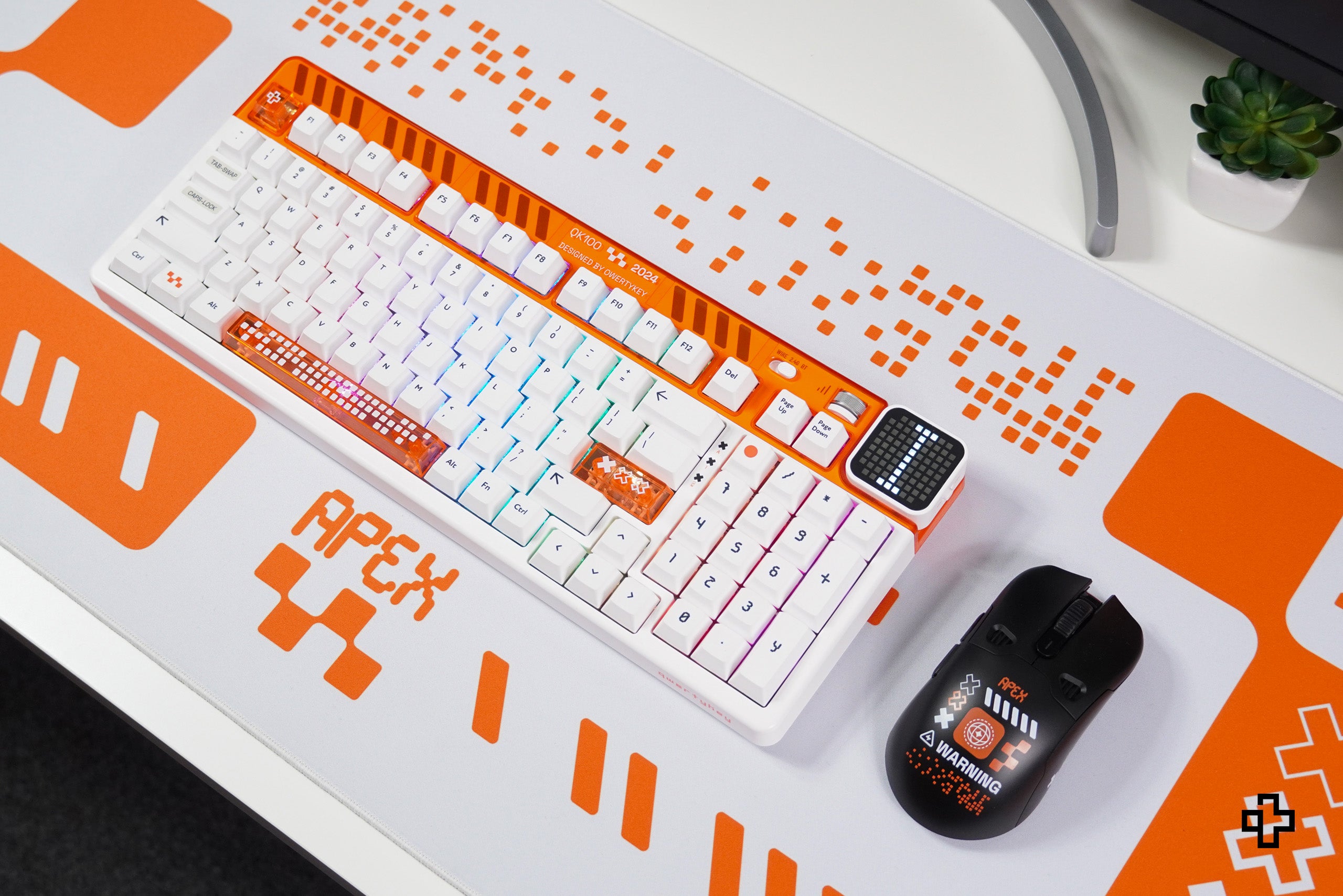 Deskmat Mousepad QwertyKey Apex 4mm margini cusute