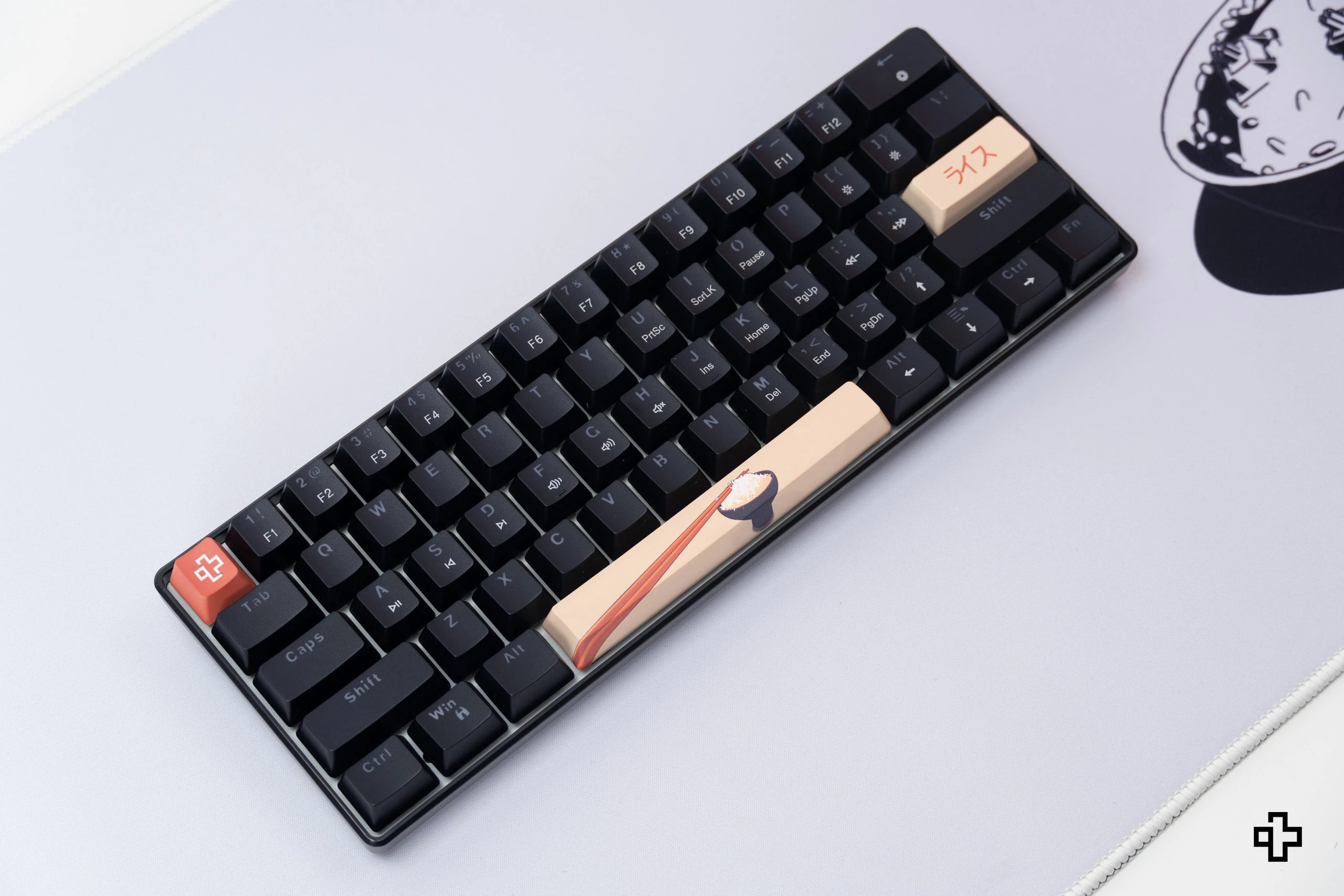 QwertyKey Rice V2 Neagra Hotswap Tastatura Mecanica Gaming