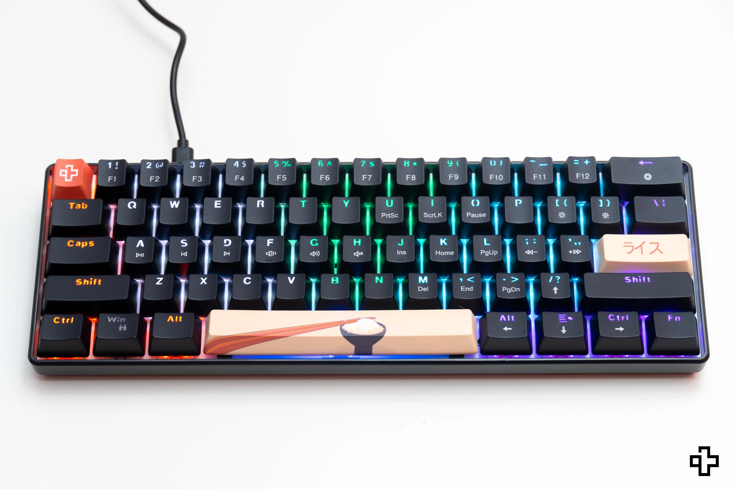 QwertyKey Rice V2 Neagra Hotswap Tastatura Mecanica Gaming