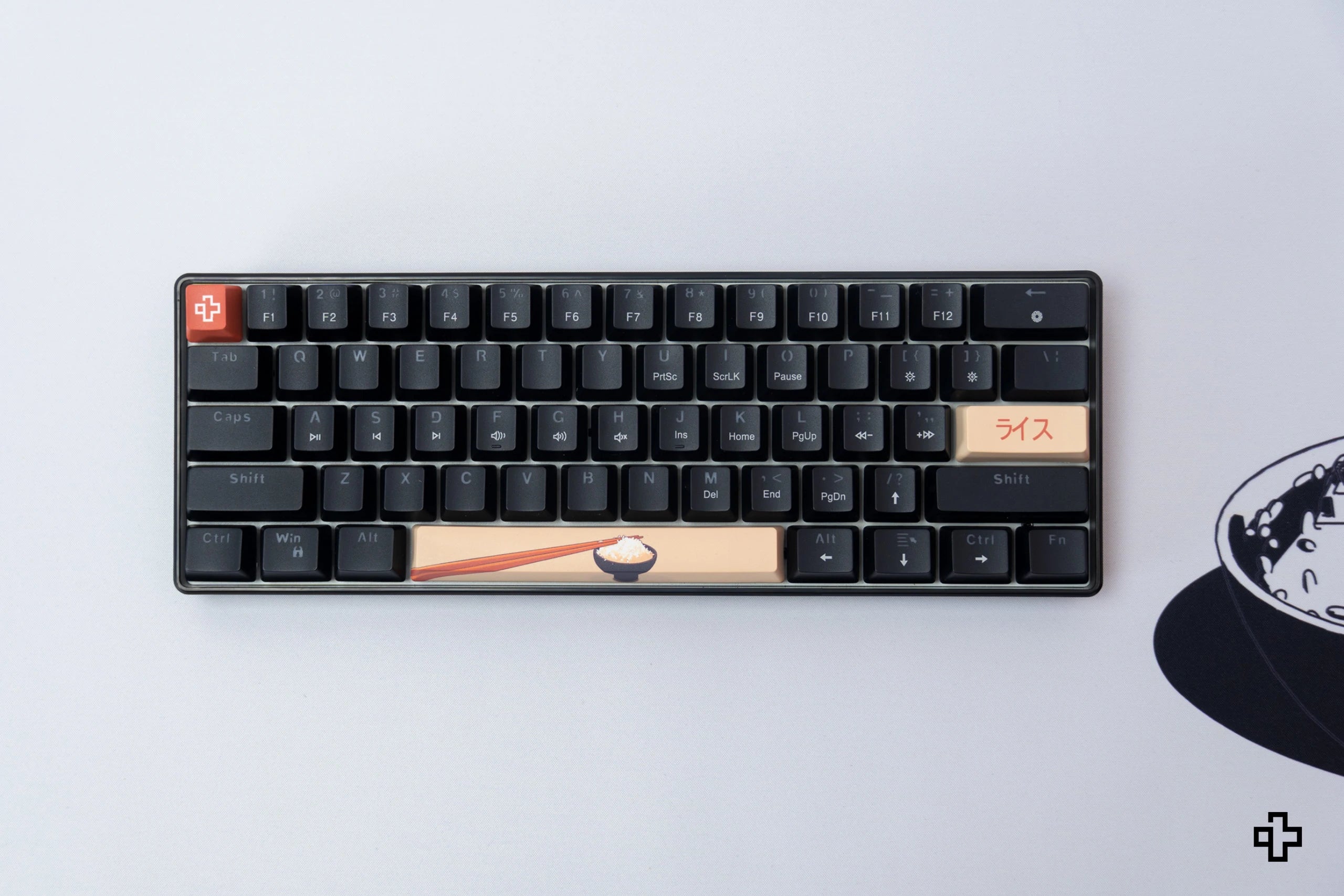 QwertyKey Rice V3 Neagra Hotswap RGB Software Tastatura Mecanica Gaming