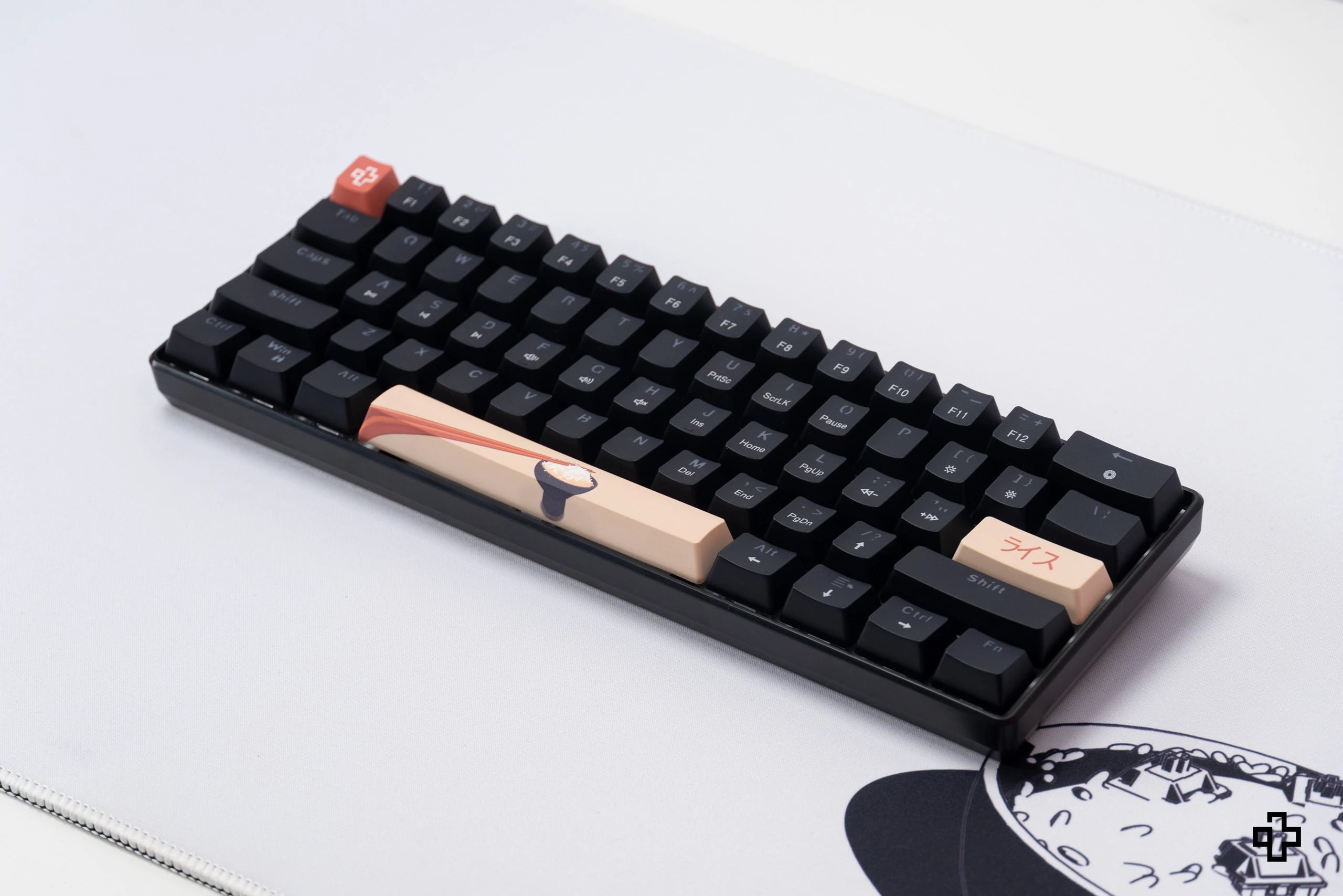 QwertyKey Rice V2 Neagra Hotswap Tastatura Mecanica Gaming