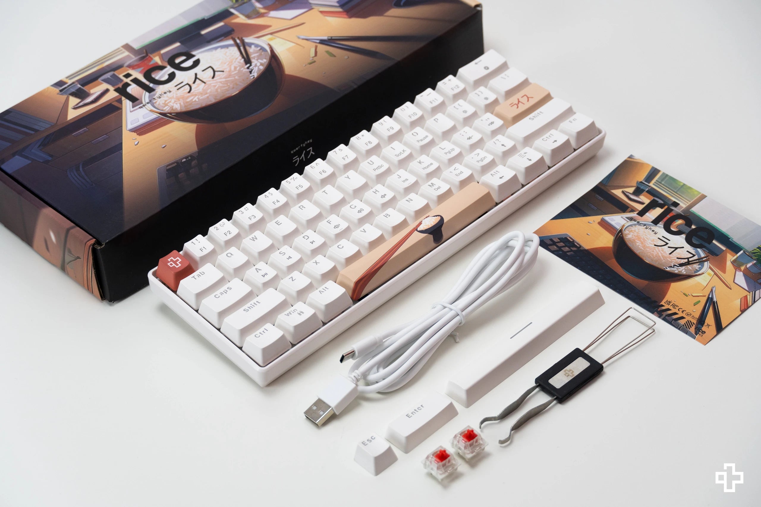 QwertyKey Rice V2 Alba Hotswap Tastatura Mecanica Gaming