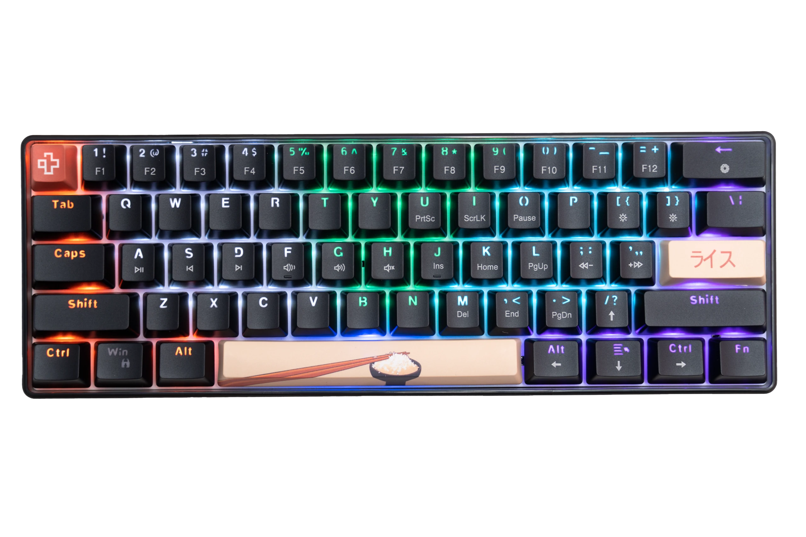 QwertyKey Rice V2 Neagra Hotswap Tastatura Mecanica Gaming