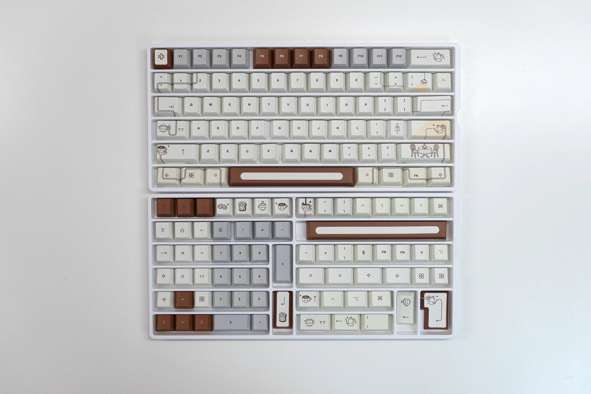 Set taste QwertyKey Coffee Dye Sub Profil Cherry