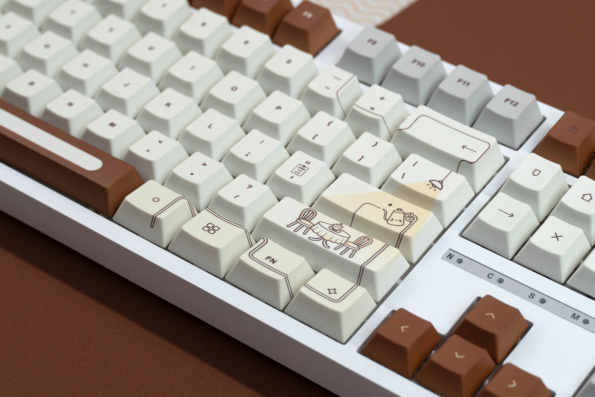 Set taste QwertyKey Coffee Dye Sub Profil Cherry