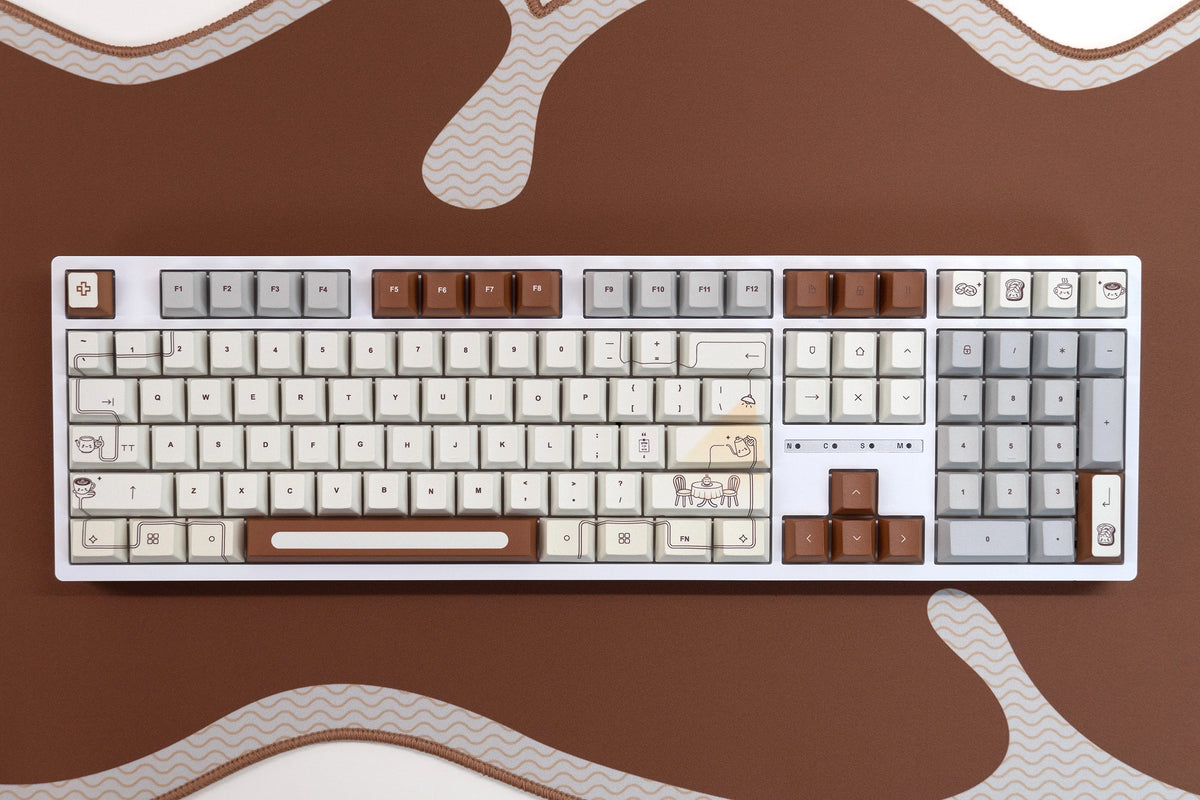 Set taste QwertyKey Coffee Dye Sub Profil Cherry