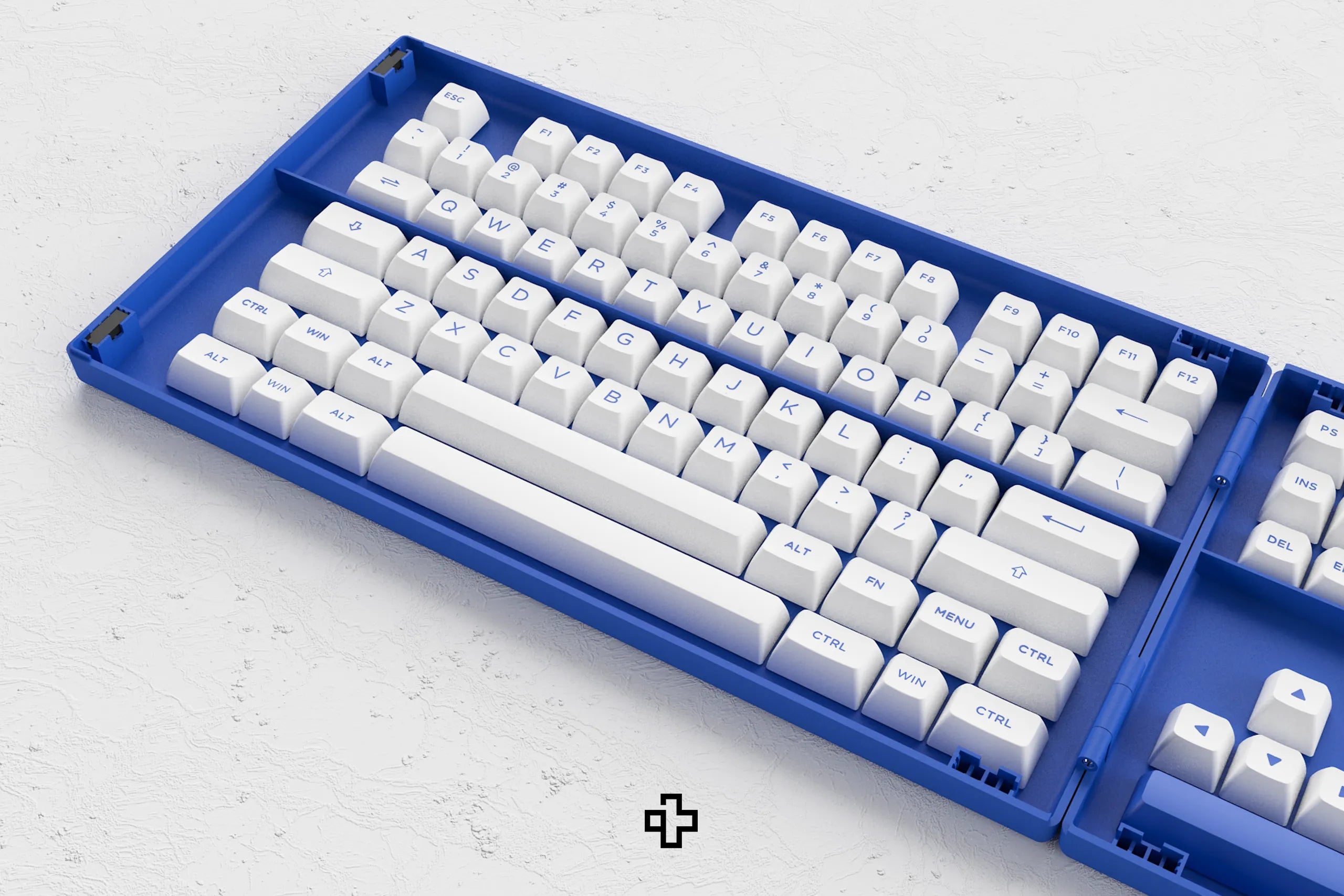 Set Taste Blue On White Akko PBT Double Shot Profil ASA