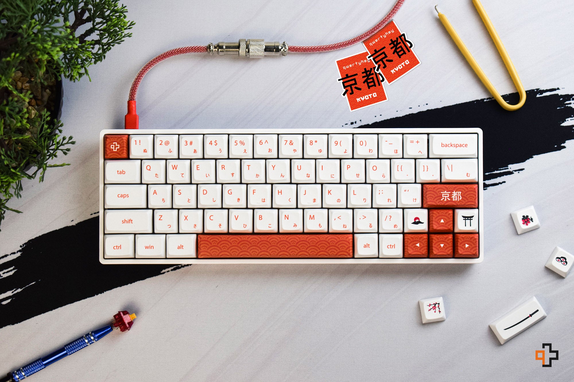 Set Taste QwertyKey Kyoto Profil XDA Material PBT - QwertyKey