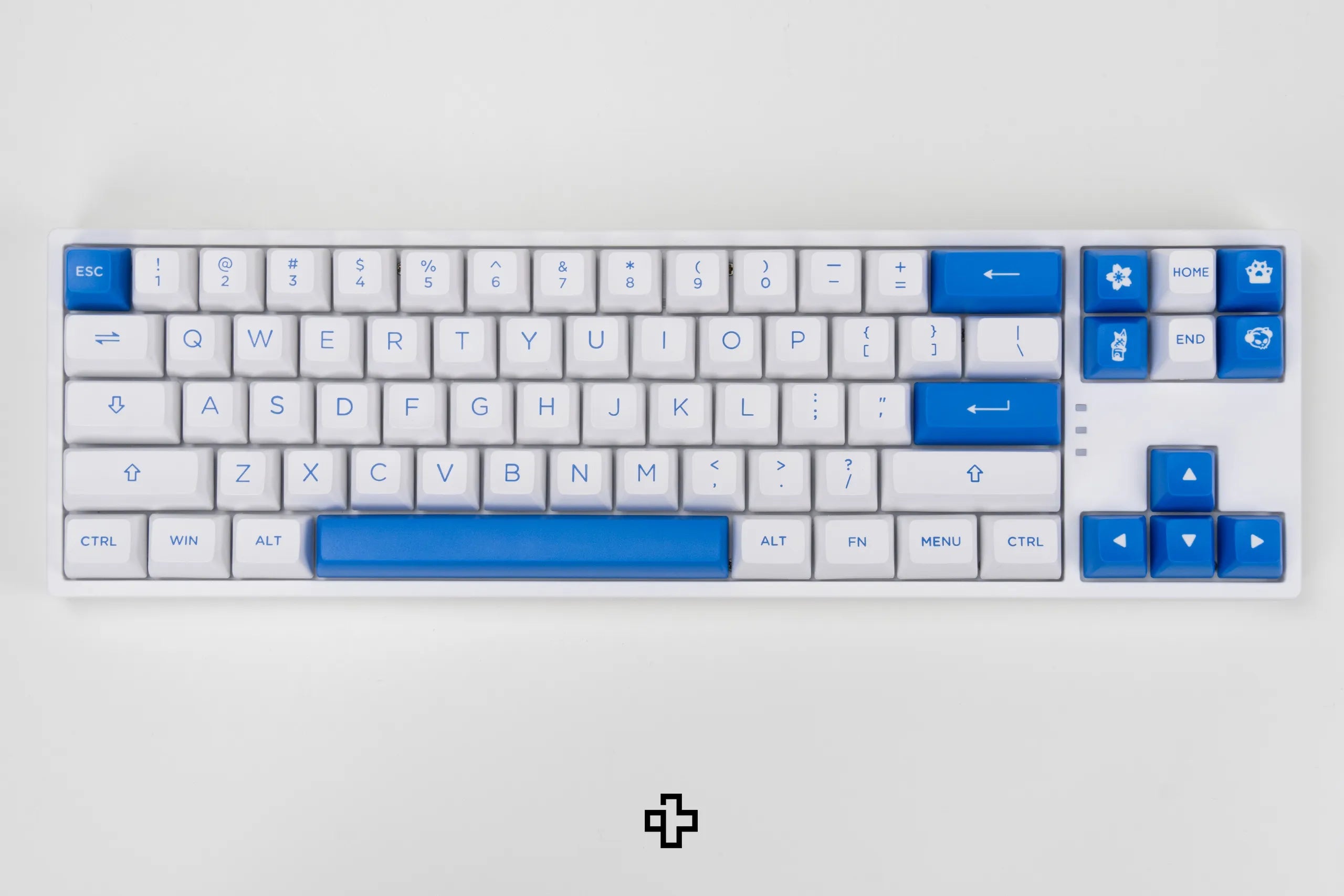 Set Taste Blue On White Akko PBT Double Shot Profil ASA