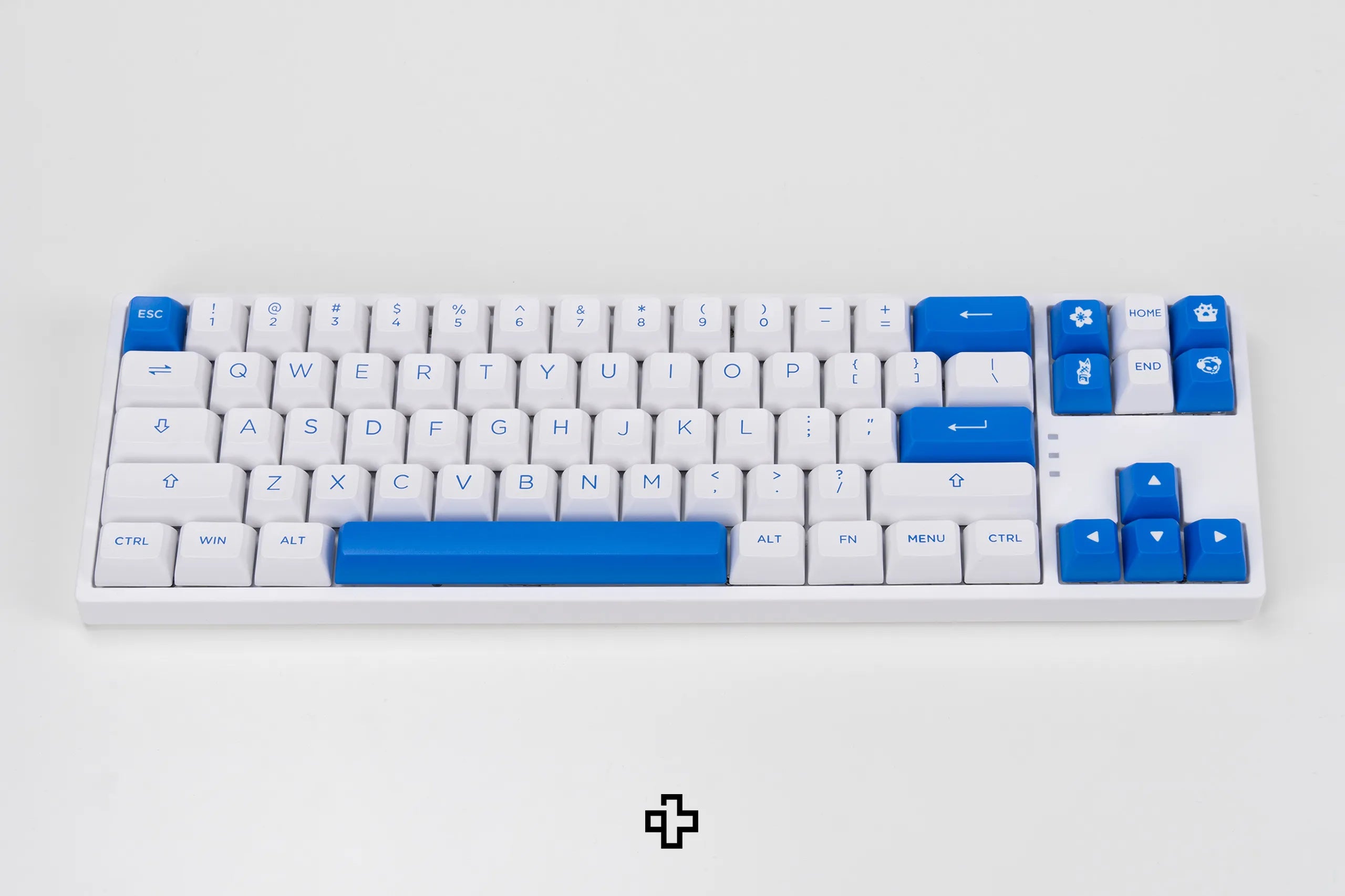 Set Taste Blue On White Akko PBT Double Shot Profil ASA