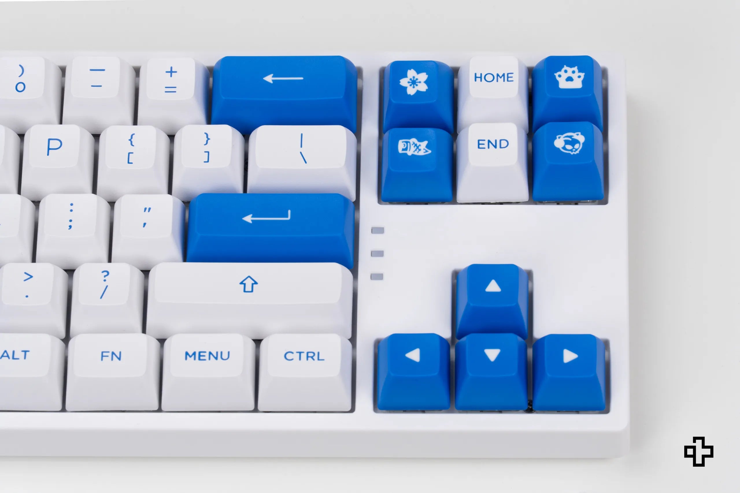 Set Taste Blue On White Akko PBT Double Shot Profil ASA