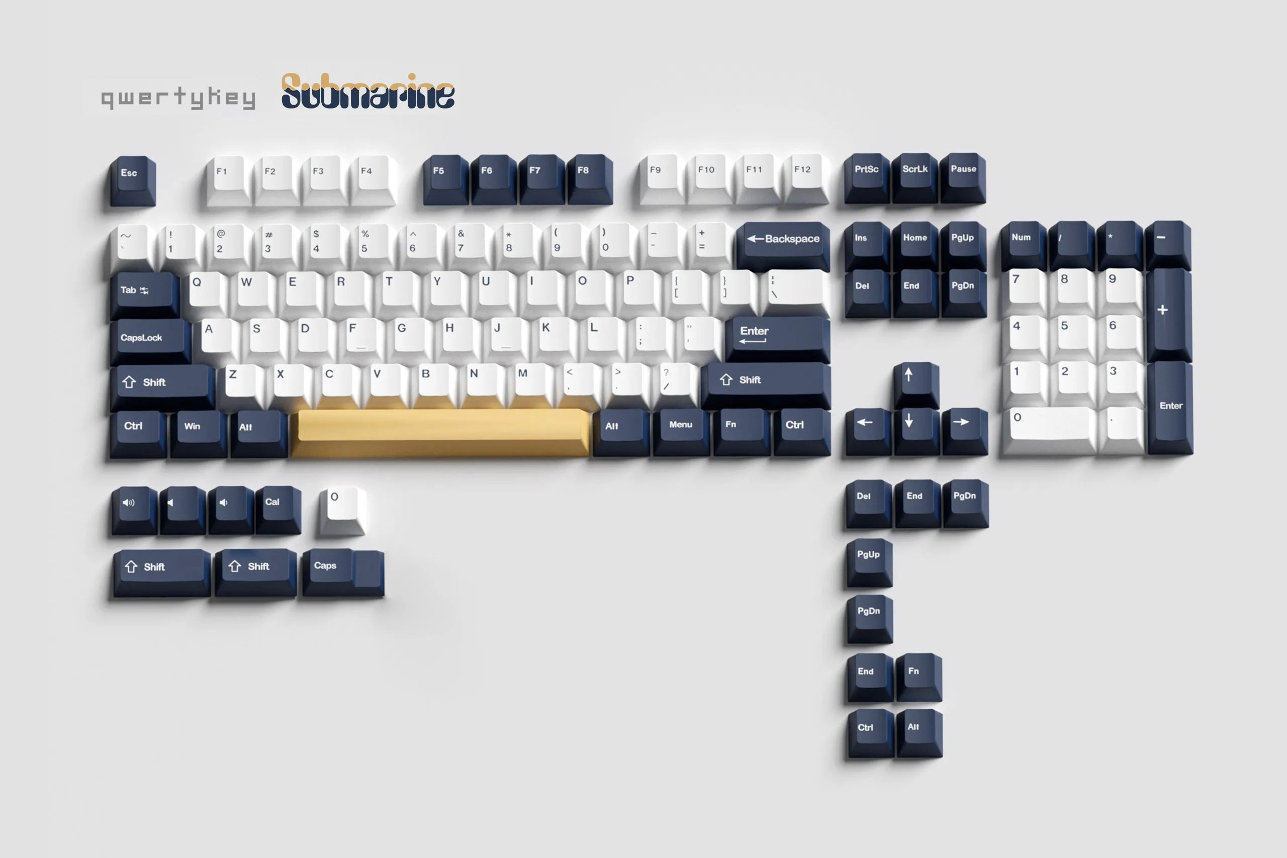 Set Taste QWERTY Submarine Profil Cherry PBT Double Shot