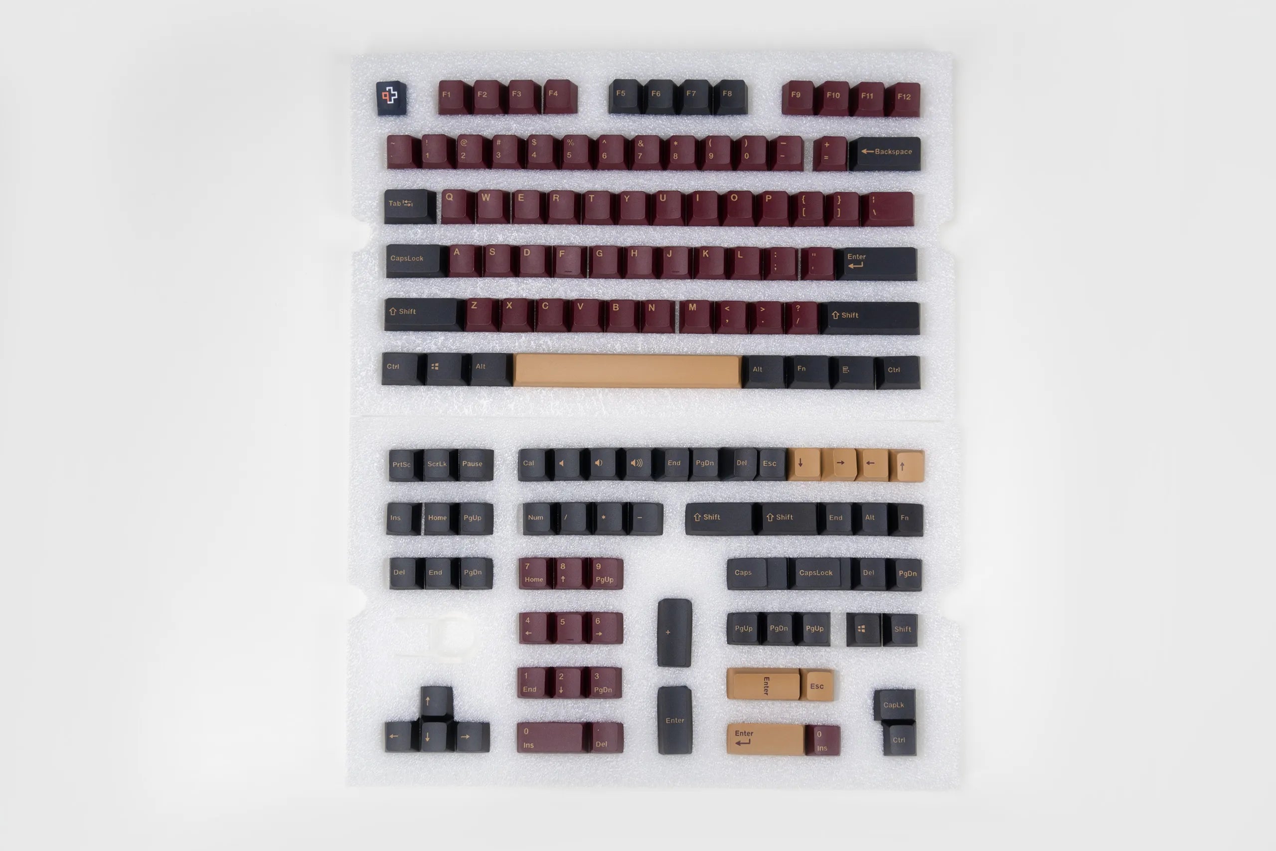 Set taste QwertyKey Sangria PBT Double Shot Profil OEM