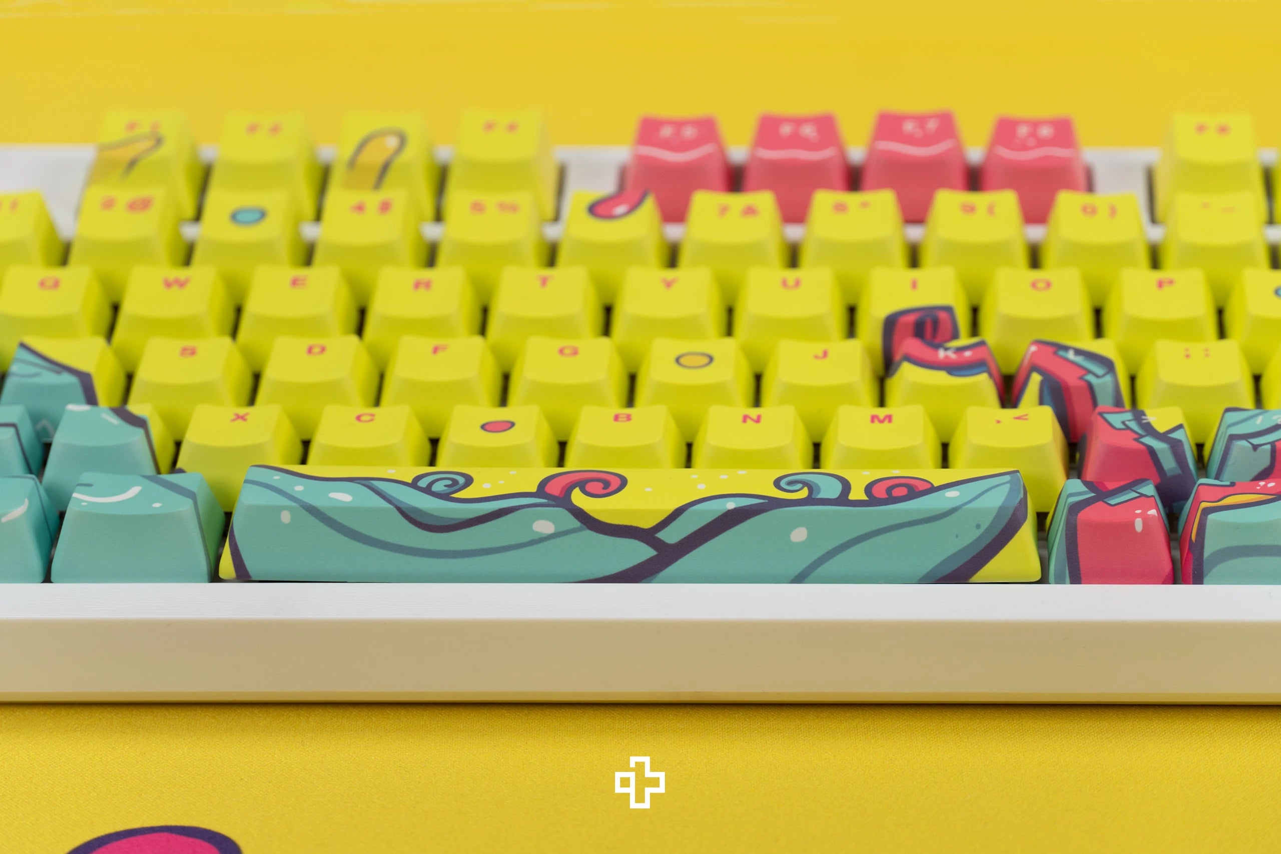 Set taste QwertyKey Octopus Yellow Profil OEM Material PBT