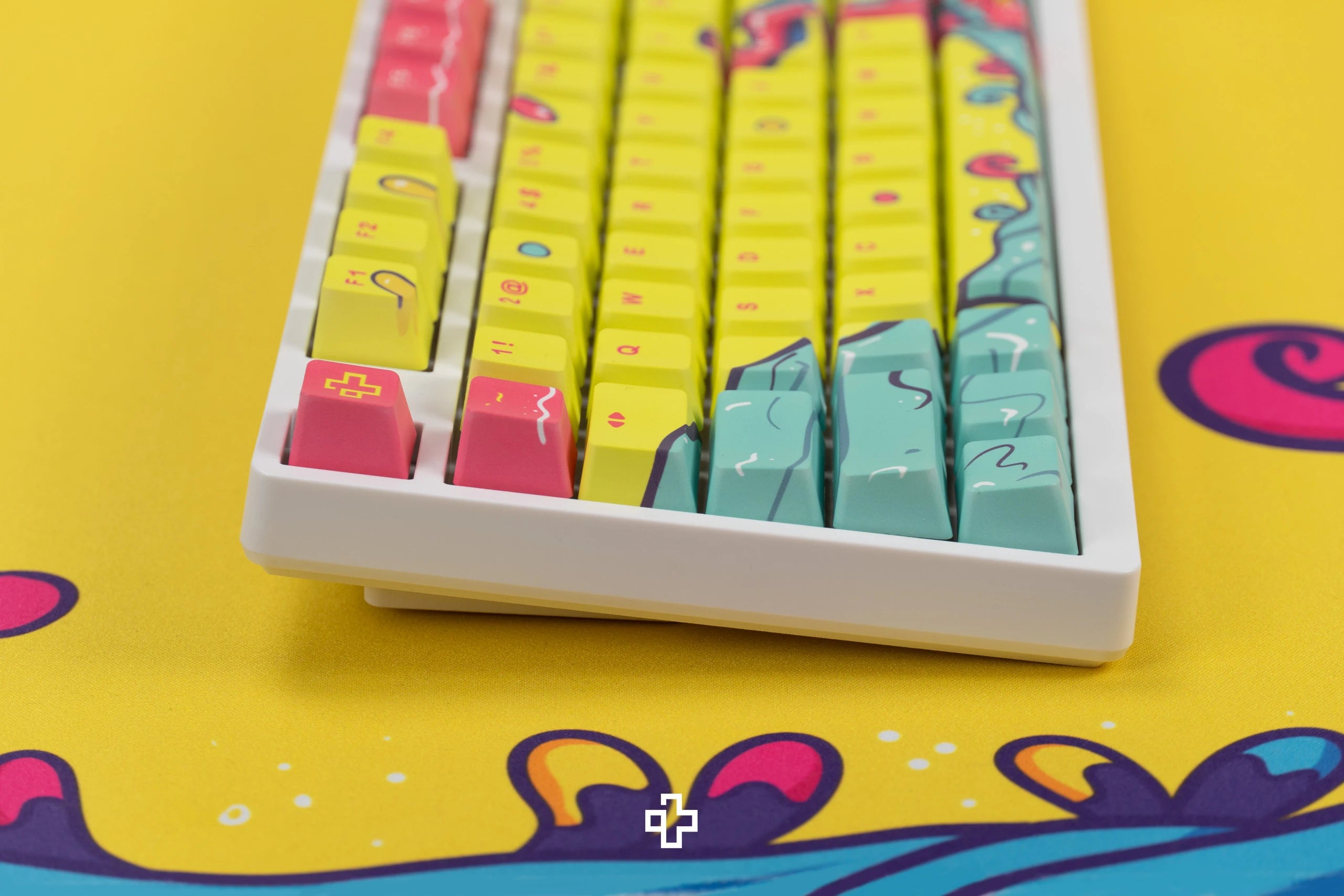 Set taste QwertyKey Octopus Yellow Profil OEM Material PBT