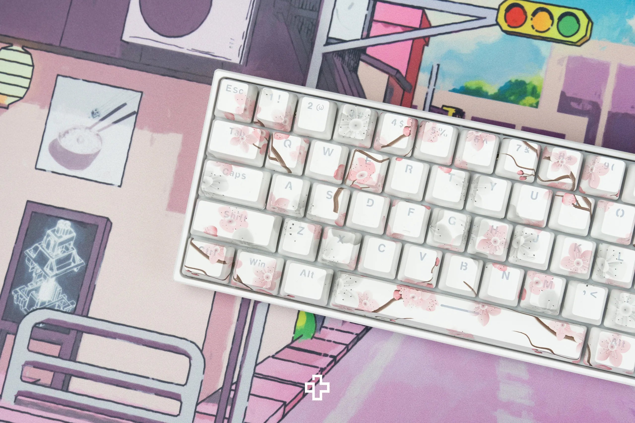 Set Taste Sakura Translucide Profil OEM Material ABS double shot