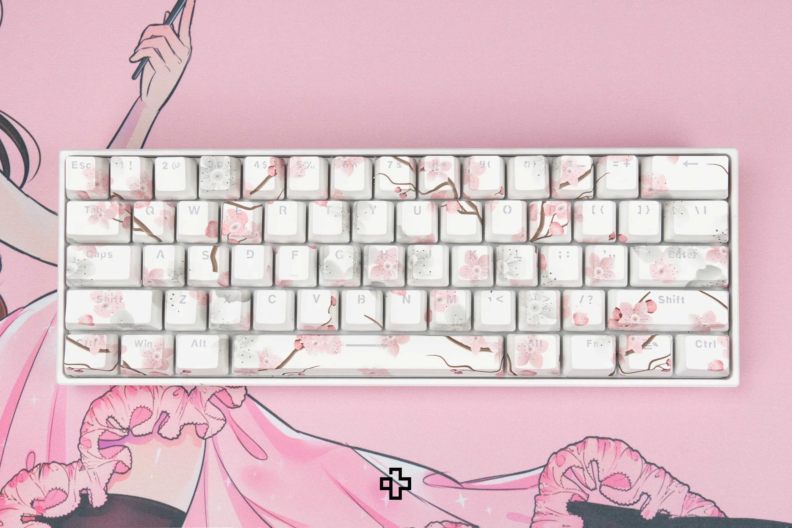 Set Taste Sakura Translucide Profil OEM Material ABS double shot