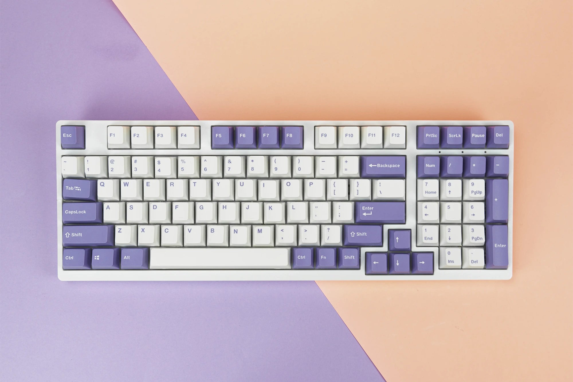 Set taste QwertyKey Violet PBT Double Shot Profil OEM