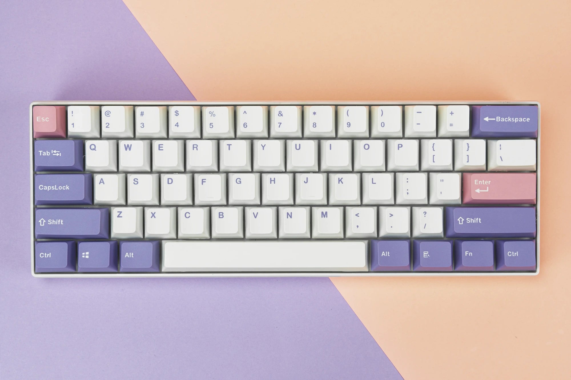 Set taste QwertyKey Violet PBT Double Shot Profil OEM