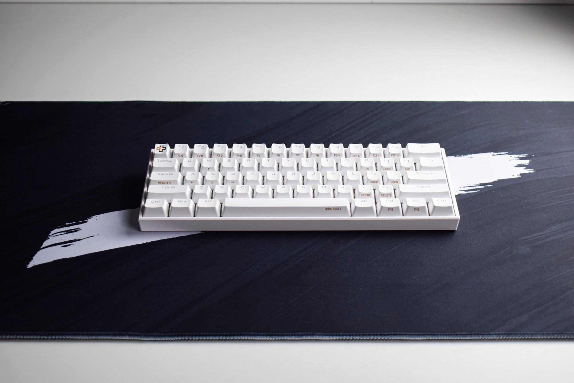 Deskmat Mousepad QwertyKey Negru 4mm margini cusute - QwertyKey