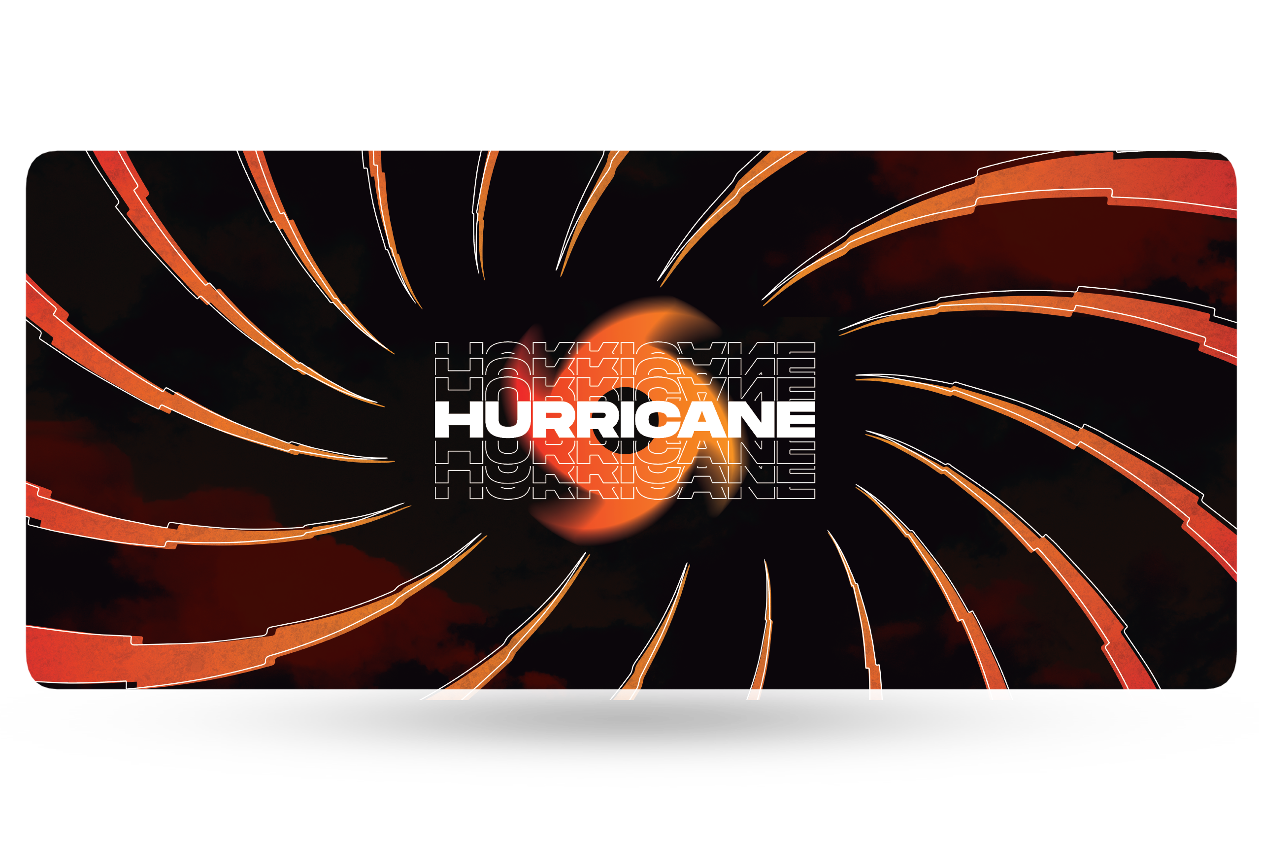 Deskmat Mousepad QwertyKey Hurricane 4mm margini cusute