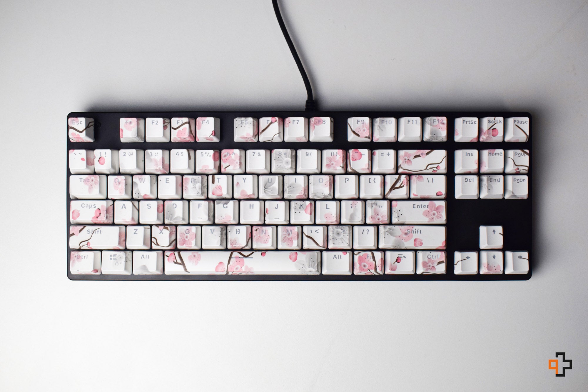 Set Taste QWERTY Sakura Translucide Profil OEM Material ABS – double shot - QwertyKey