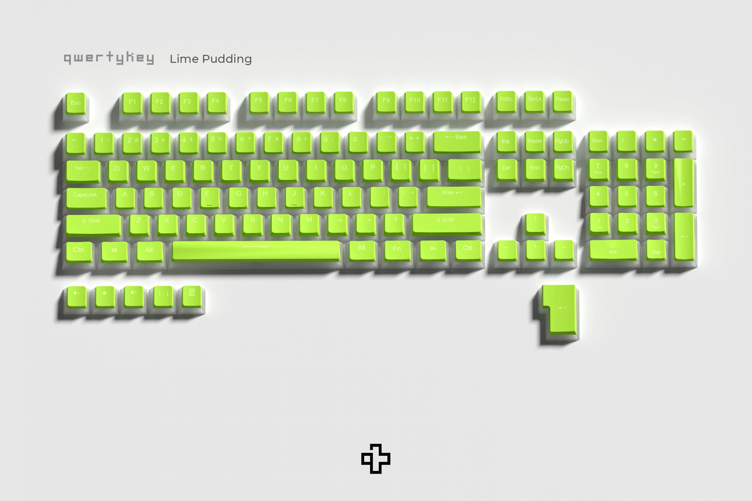 Set Taste Lime Pudding Profil OEM Material PBT Double Shot - QwertyKey