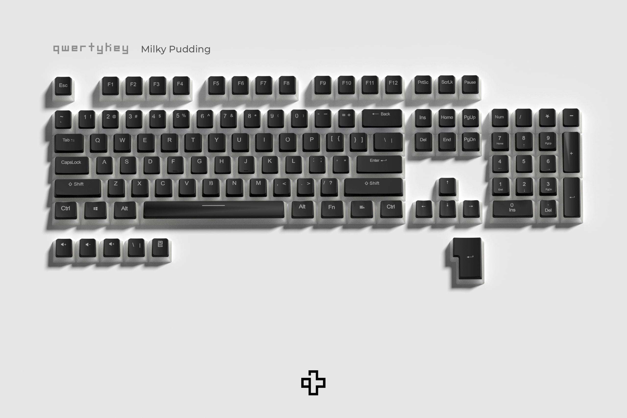 Set Taste Milky Pudding Translucide Profil OEM Material PBT - QwertyKey