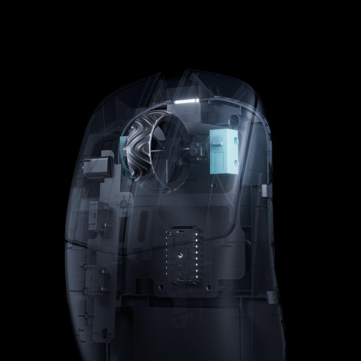 Mouse Gaming Qwertykey Falcon Pro 8K Alb - 60.000 DPI, Bluetooth Wireless Trio Mode, Pixart 3950