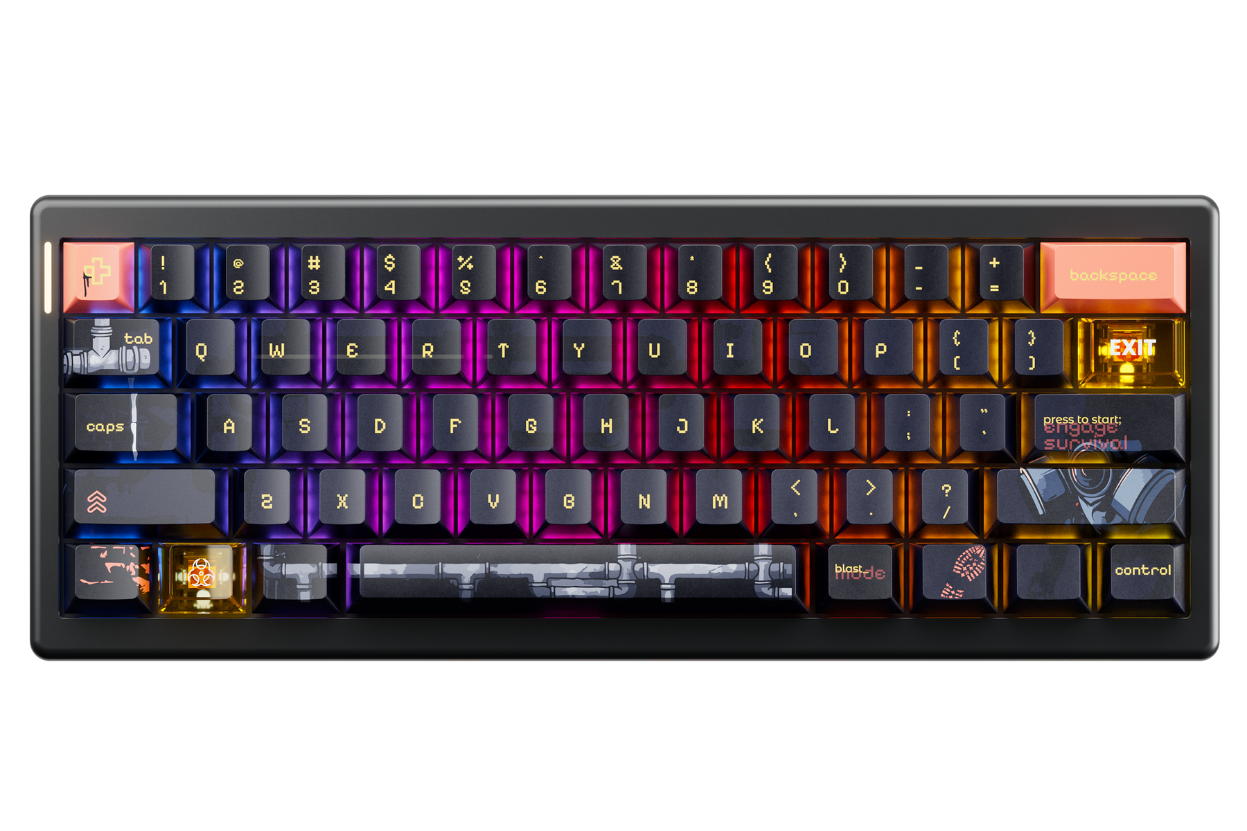 QK61 Pro Fallout mechanical keyboard