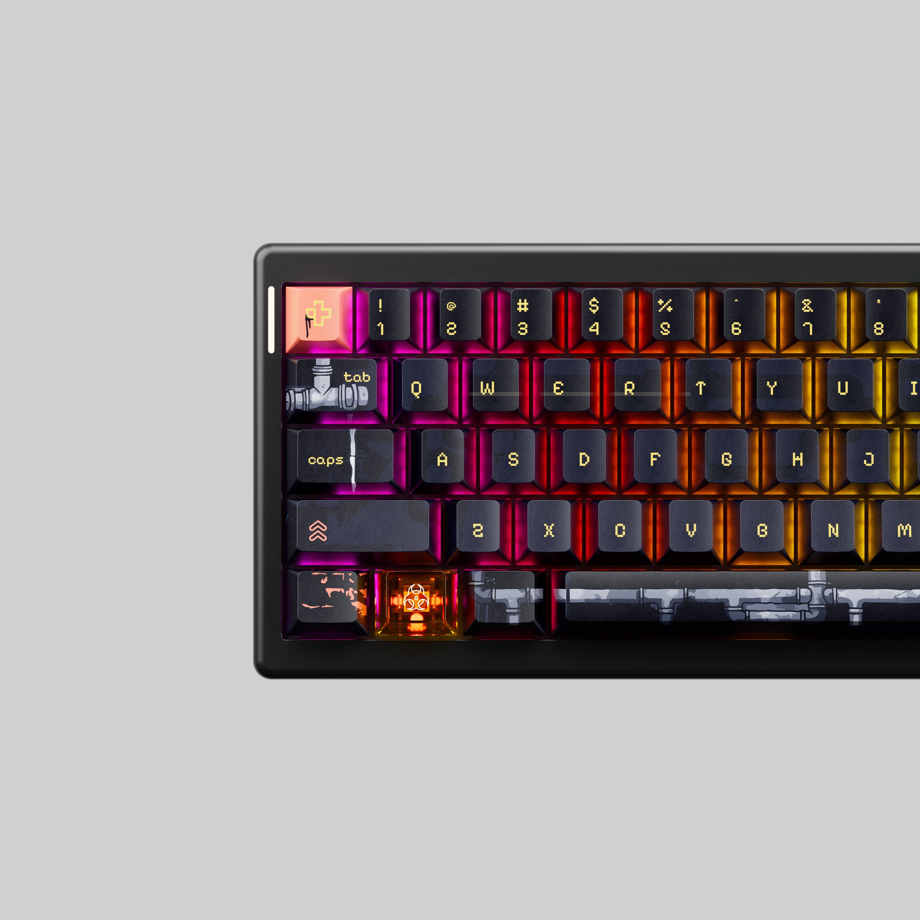 QwertyKey61 PRO Fallout Bluetooth Wireless Hotswap RGB VIA Tastatura Mecanica Gaming