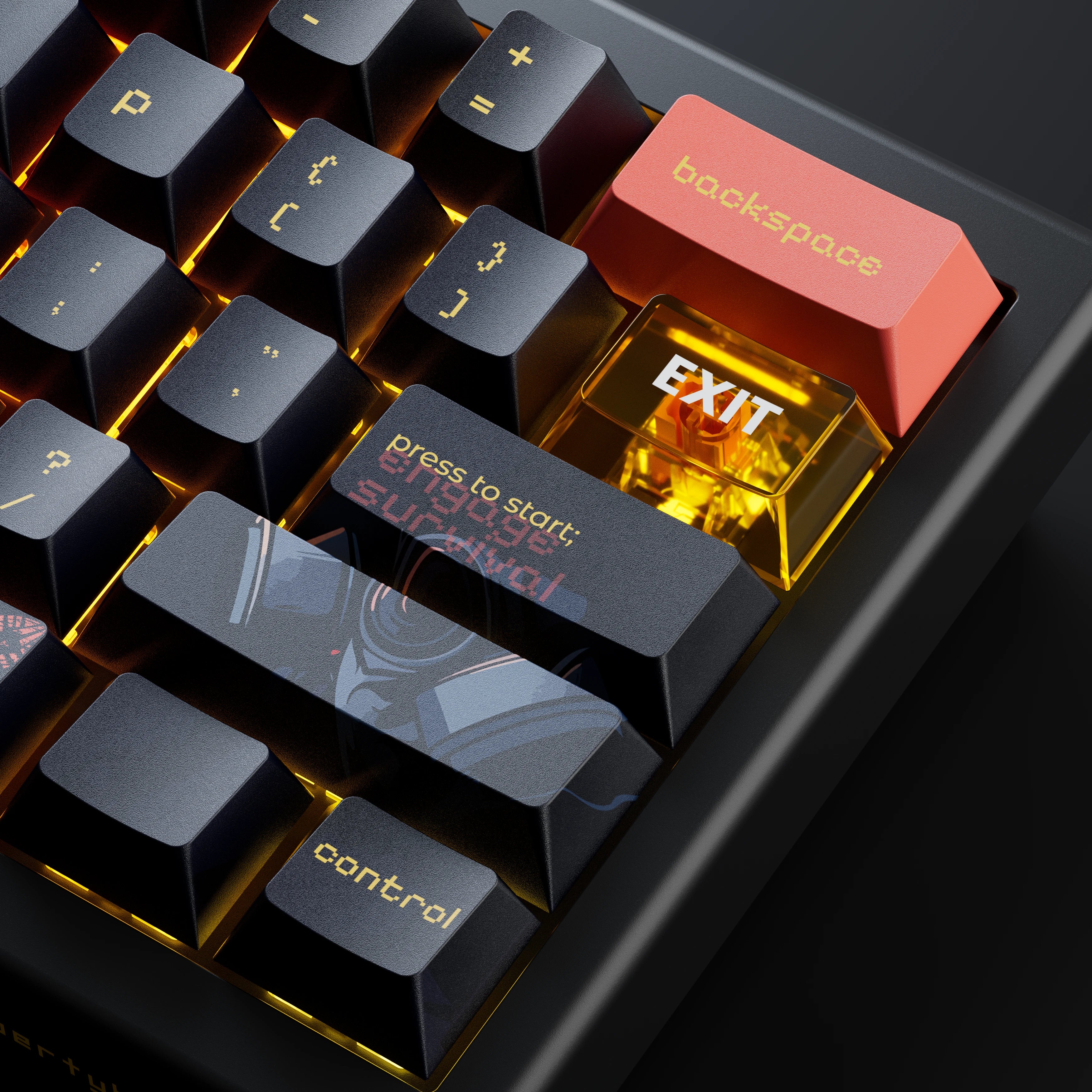 QwertyKey61 PRO Fallout Bluetooth Wireless Hotswap RGB VIA Tastatura Mecanica Gaming