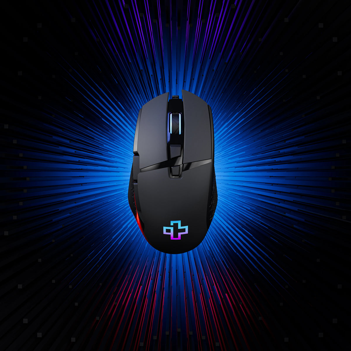 Mouse Gaming QwertyKey Forge V2 Negru - RGB, 12.000 DPI, Software