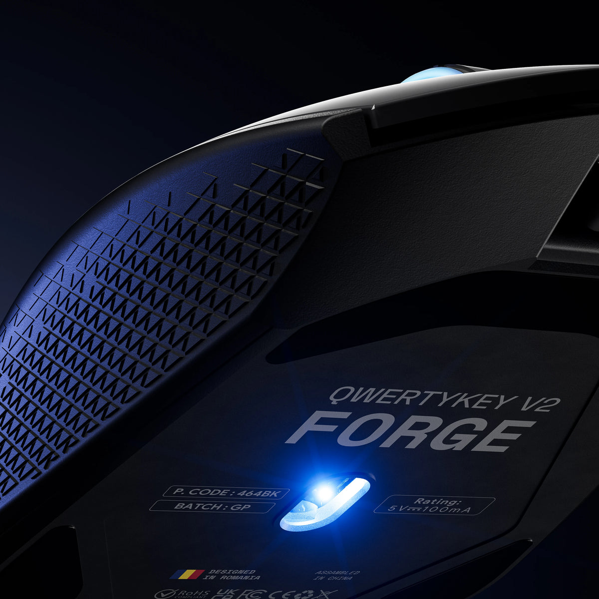 Mouse Gaming QwertyKey Forge V2 Negru - RGB, 12.000 DPI, Software