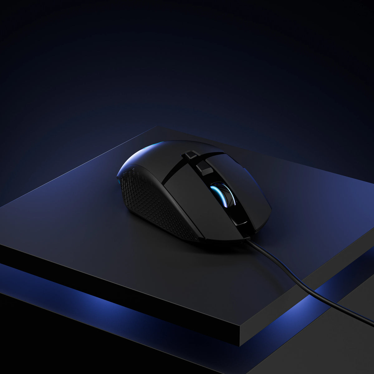 Mouse Gaming QwertyKey Forge V2 Negru - RGB, 12.000 DPI, Software