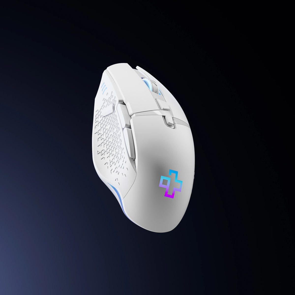 Mouse Gaming QwertyKey Forge V2 Alb- RGB, 12.000 DPI, Software