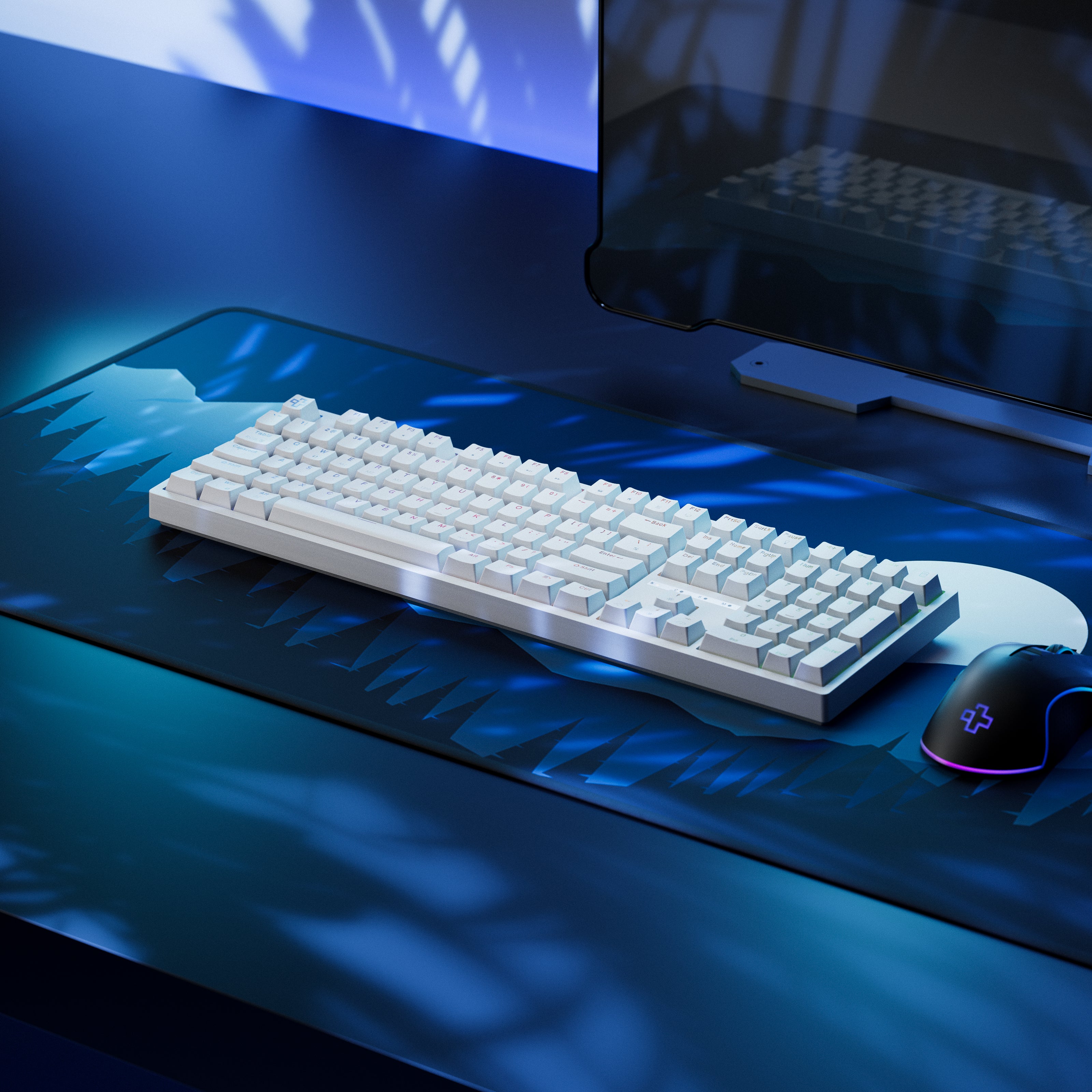QwertyKey H100 Alba Bluetooth Wireless Hotswap RGB Tastatura Mecanica Gaming